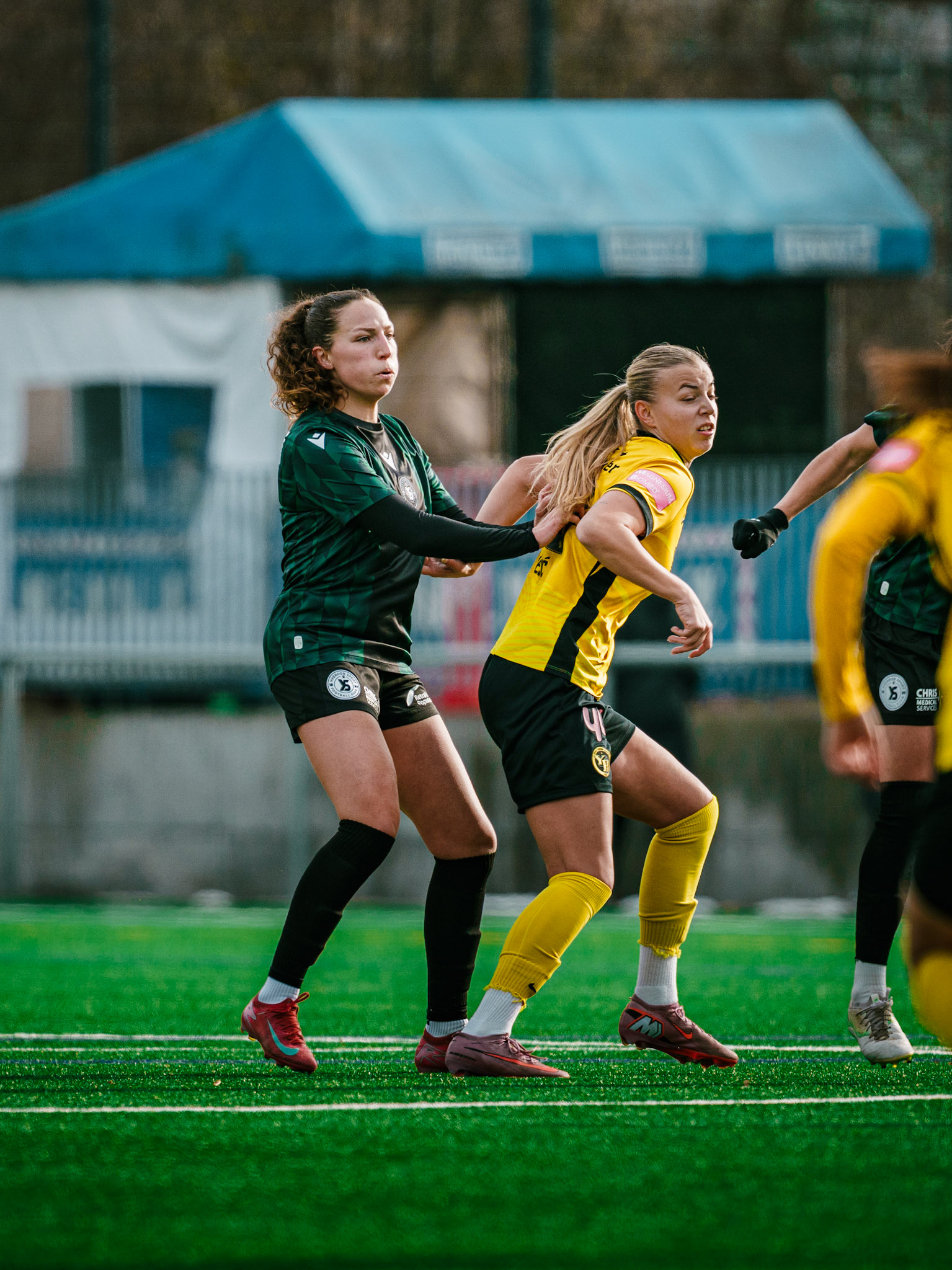 Match amical féminin opposant BSC YB Frauen à Yverdon Sport FC au Sportplatz Wyler, Berne. (Christian António / LibsVisuals.com)