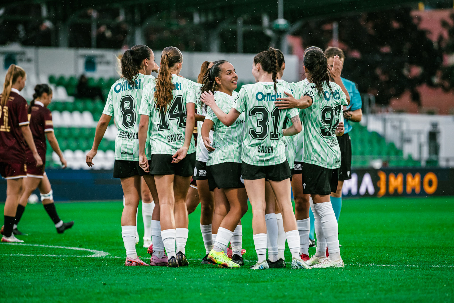 Match championnat LNB féminine opposant Yverdon Sport FC et FC Solothurn Frauen au Stade Municipal. (Christian António/LibsVisuals.com)