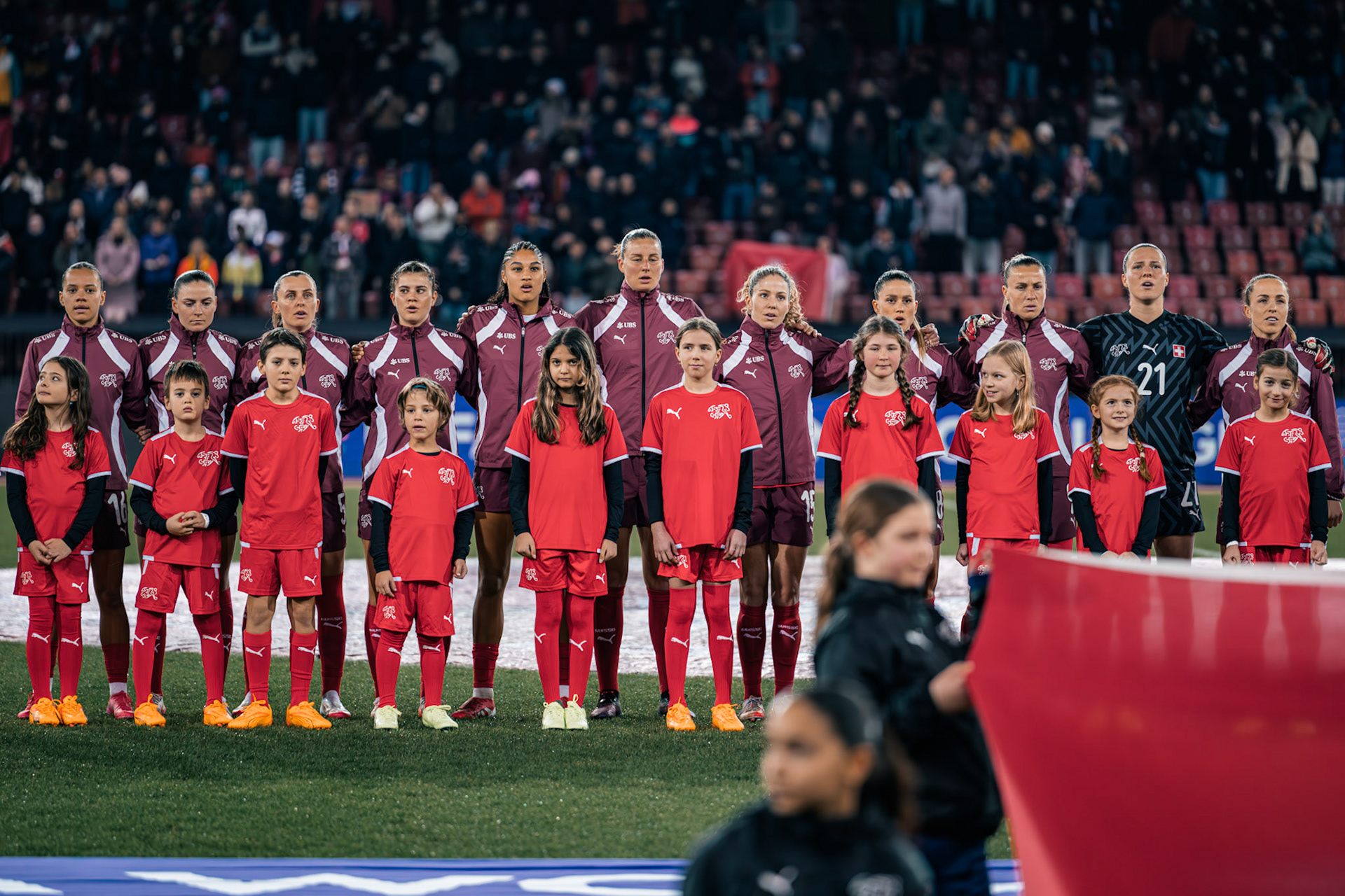UEFA Women's Nations League Suisse - Islande au Stadion Letzigrund. (Christian António/LibsVisuals.com)