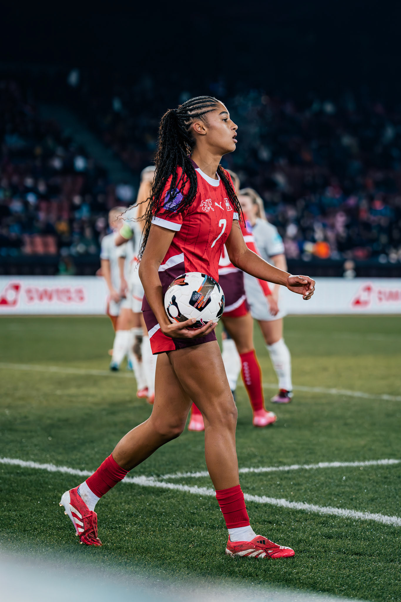 UEFA Women's Nations League Suisse - Islande au Stadion Letzigrund. (Christian António/LibsVisuals.com)