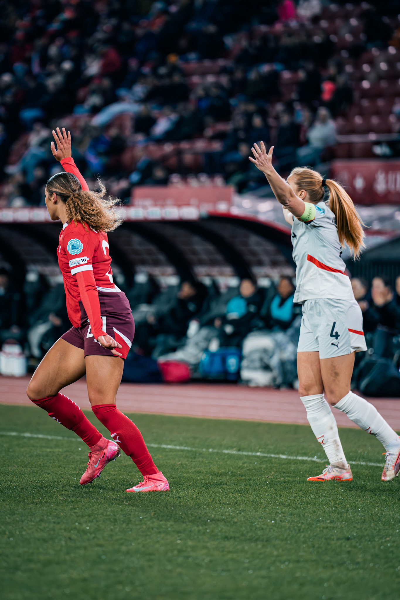 UEFA Women's Nations League Suisse - Islande au Stadion Letzigrund. (Christian António/LibsVisuals.com)