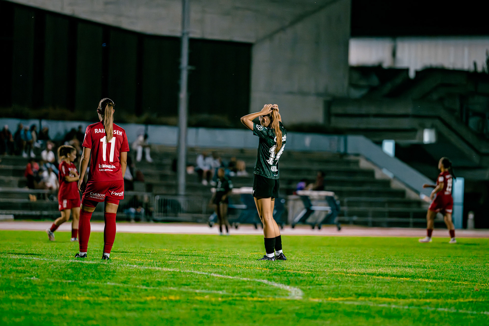 Match de championnat LNB (féminine) opposant le FC Sion Féminin à Yverdon Sport FC à l’Ancien Stand, Sion. (Christian António/LibsVisuals.com)