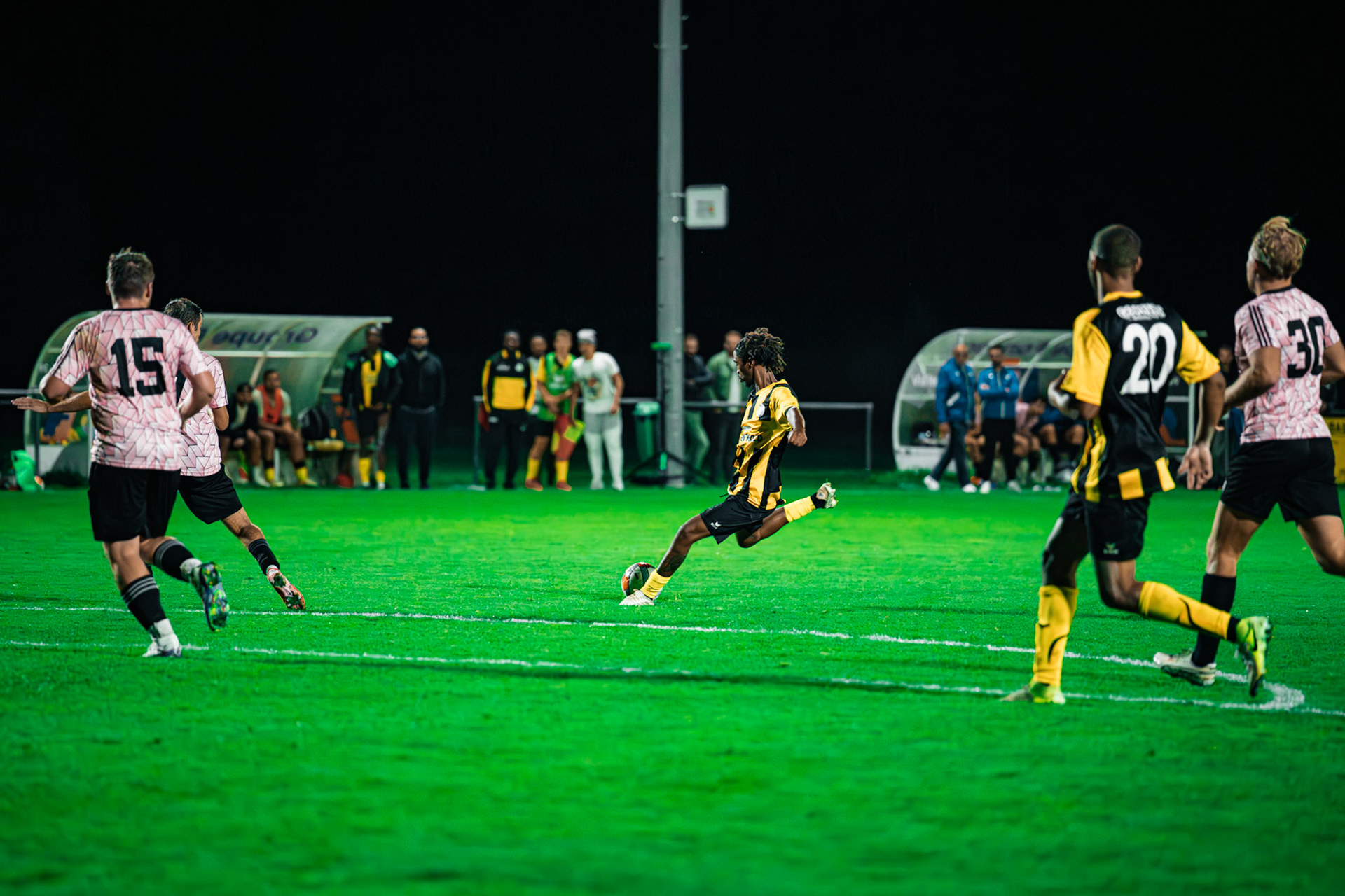 Match BCV Cup opposant FC Corcelles-Payerne I – FC Poliez-Pittet IA à la Place de sports Freybonnaz. (Christian António/LibsVisuals.com)