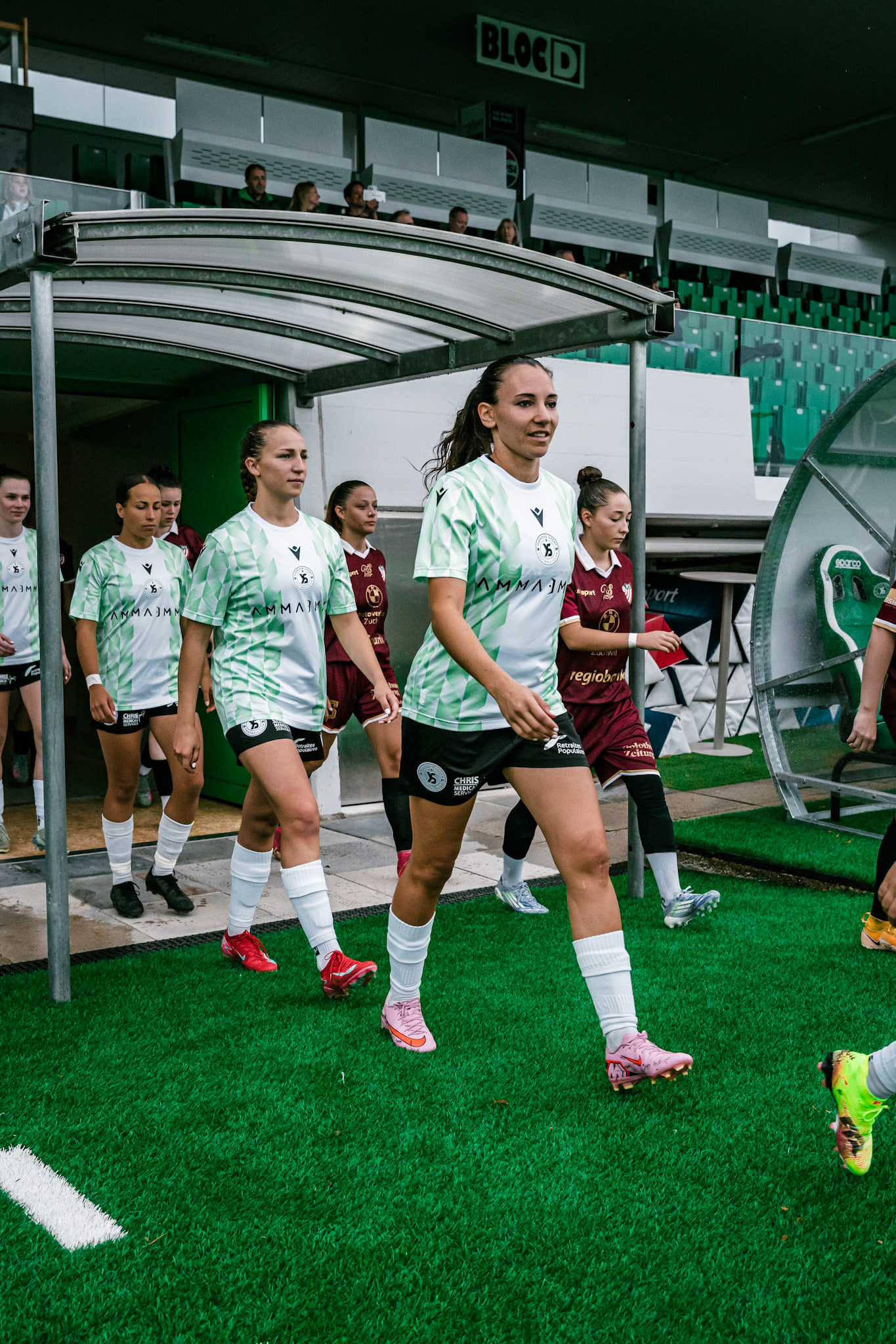 Match championnat LNB féminine opposant Yverdon Sport FC et FC Solothurn Frauen au Stade Municipal. (Christian António/LibsVisuals.com)