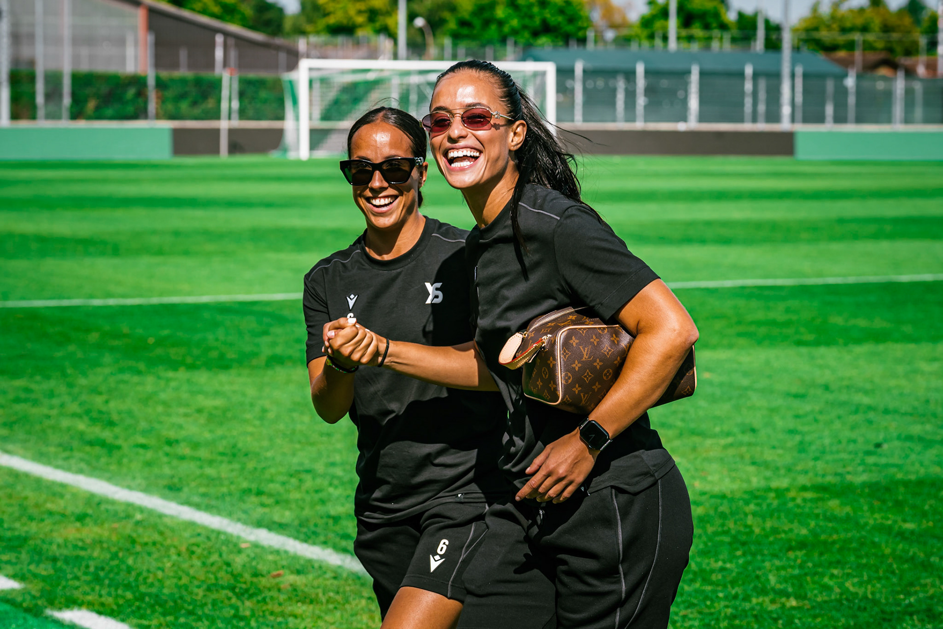 Match championnat LNB féminine opposant Yverdon Sport FC et FC Schlieren au Stade Municipal. (Christian António/LibsVisuals.com)