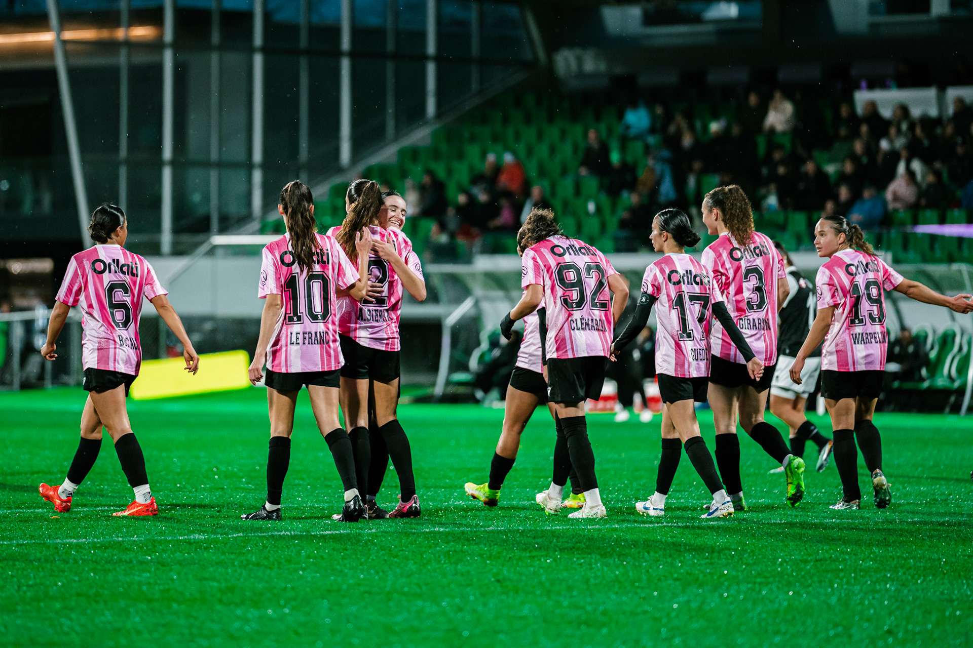 Match de championnat LNB féminine opposant Yverdon Sport FC et le FC Lugano au Stade Municipal, Yverdon-les-Bains. (Christian António / LibsVisuals.com)