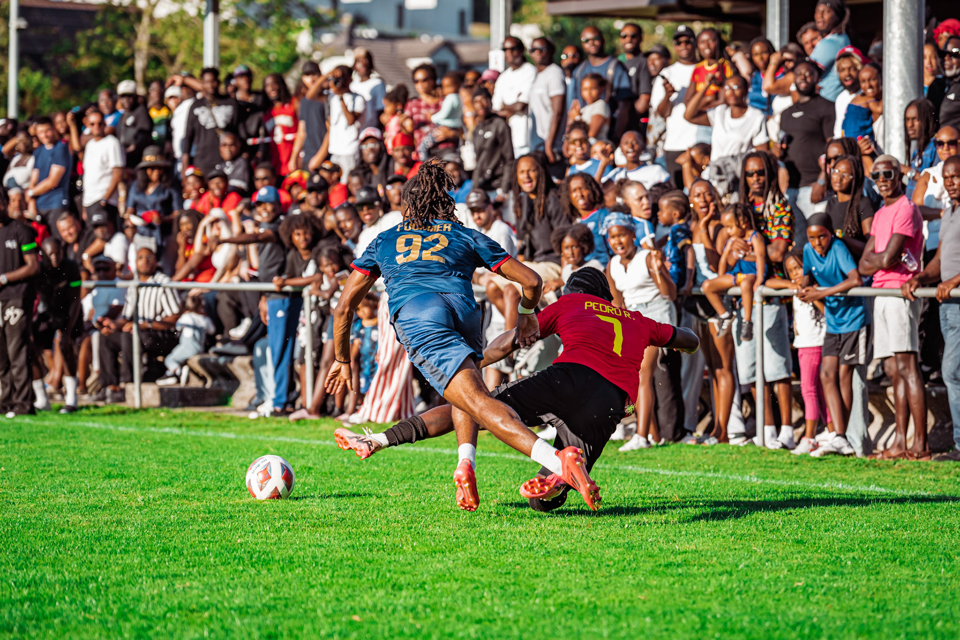 Match amical opposant l’Angola et le Cap-Vert (CanFribourg) au Terrain Communal de Corminboeuf. (Christian António/LibsVisuals.com)