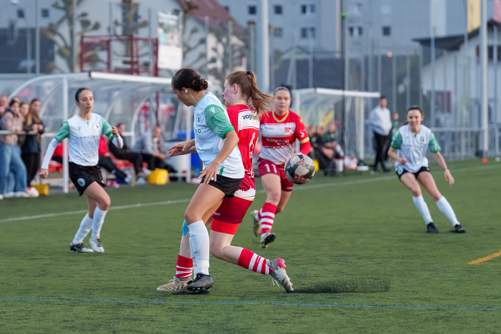 FC Solothurn Frauen et Yverdon Sport FC au Stadion FC Solothurn. (Christian António/LibsVisuals.com)