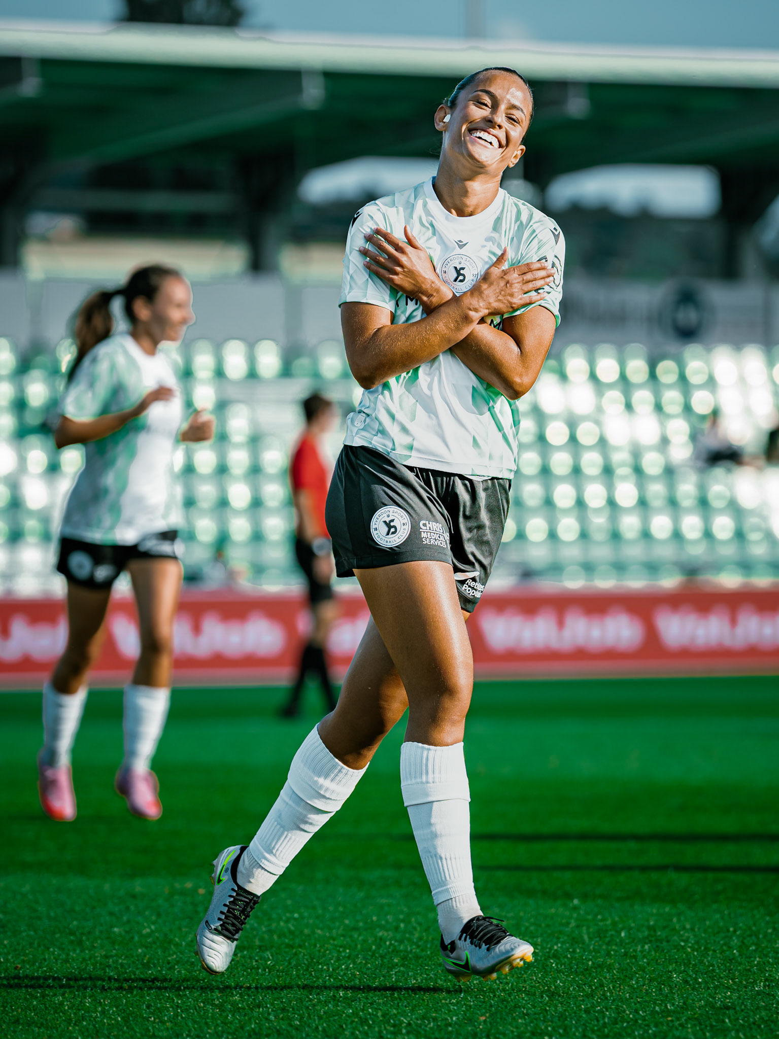 Match championnat LNB féminine opposant Yverdon Sport FC et FC Schlieren au Stade Municipal. (Christian António/LibsVisuals.com)