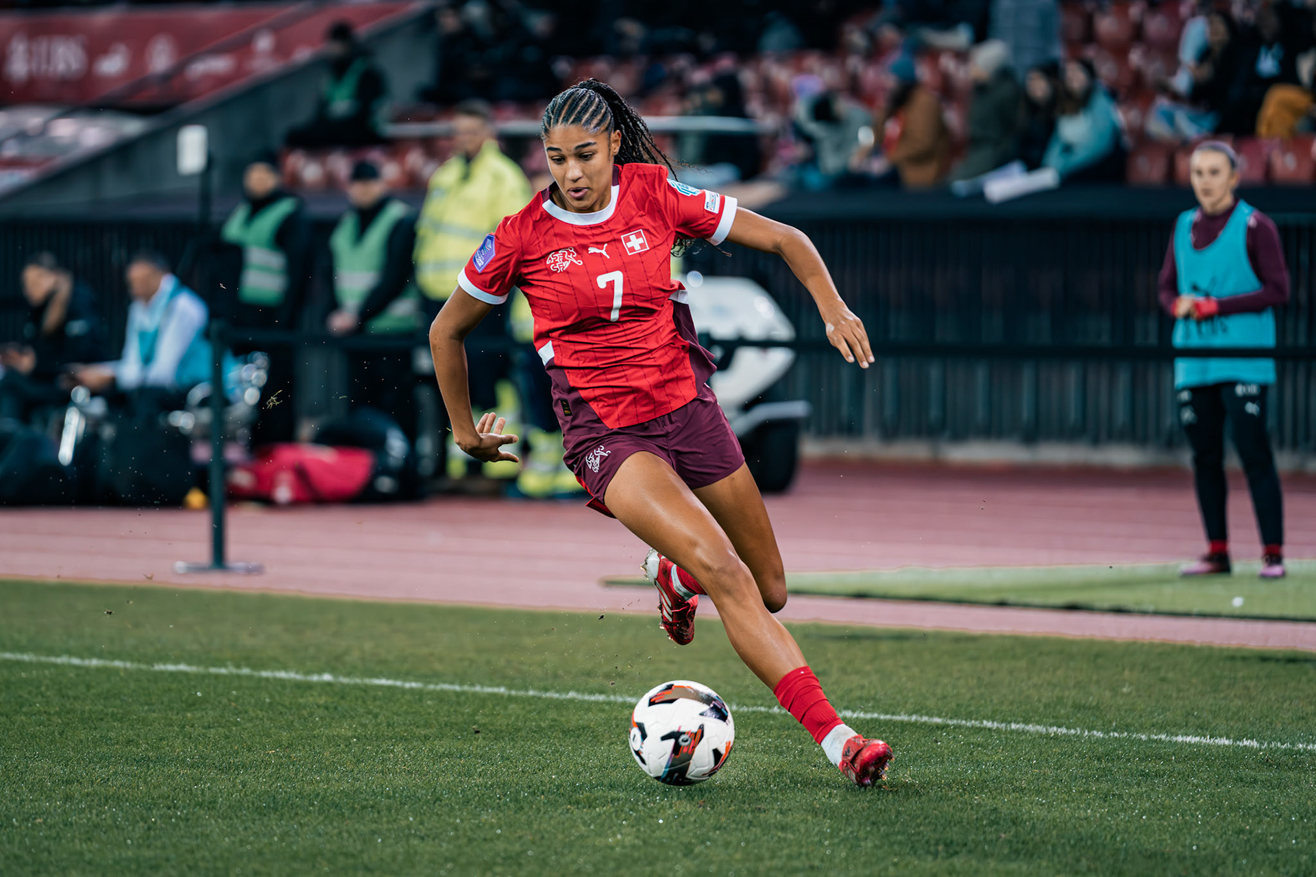 UEFA Women's Nations League Suisse - Islande au Stadion Letzigrund. (Christian António/LibsVisuals.com)