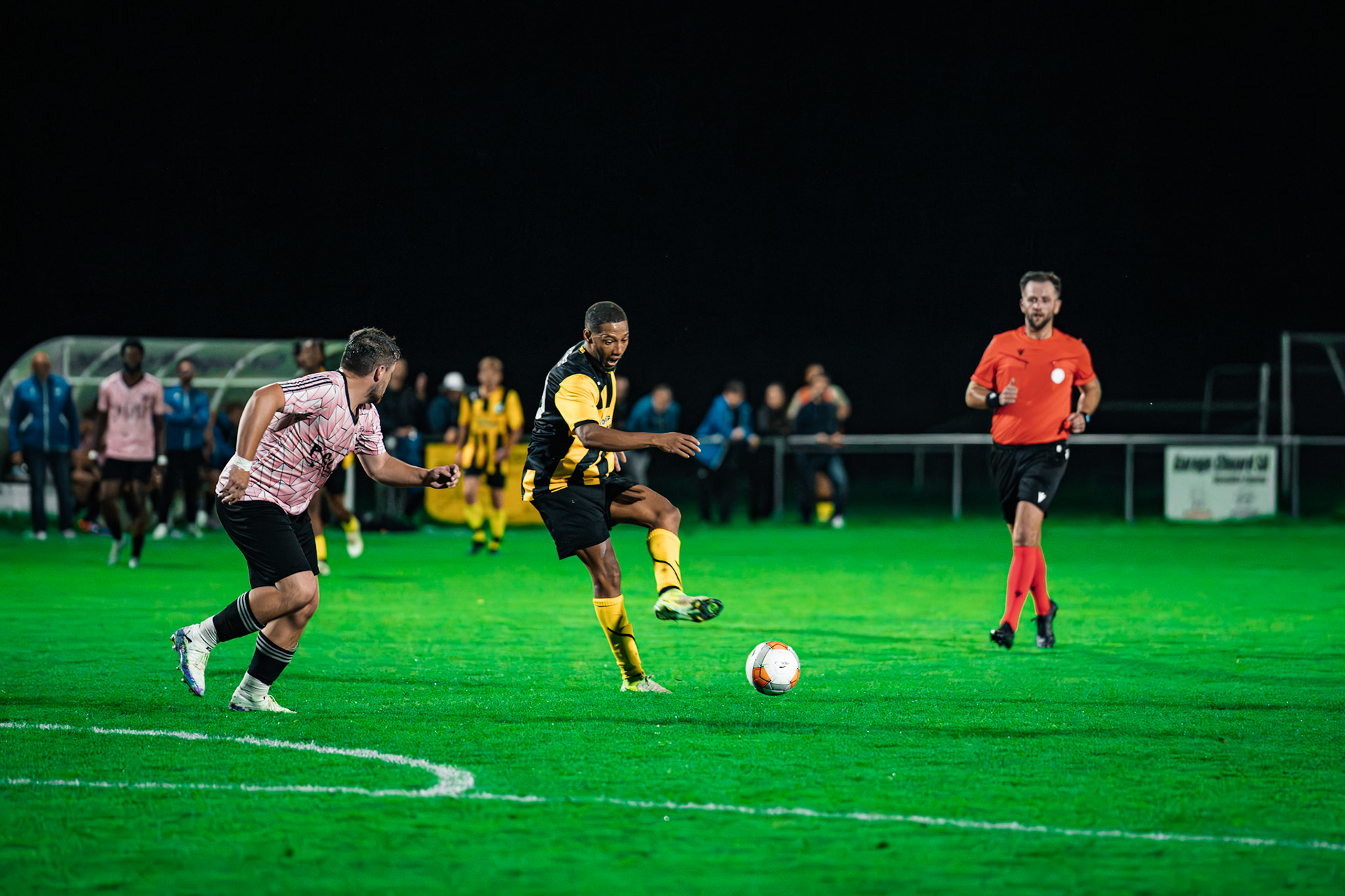 Match BCV Cup opposant FC Corcelles-Payerne I – FC Poliez-Pittet IA à la Place de sports Freybonnaz. (Christian António/LibsVisuals.com)