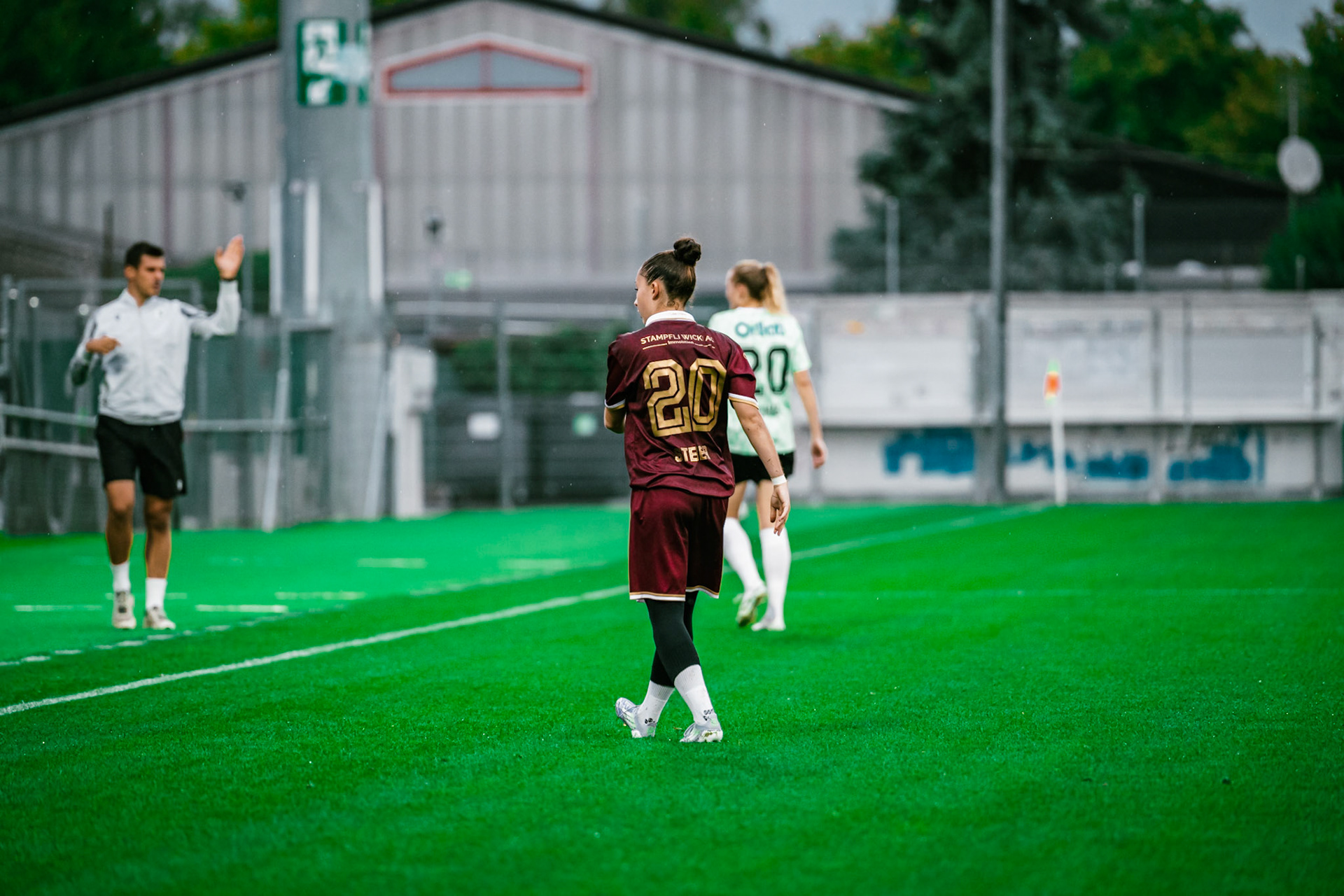 Match championnat LNB féminine opposant Yverdon Sport FC et FC Solothurn Frauen au Stade Municipal. (Christian António/LibsVisuals.com)