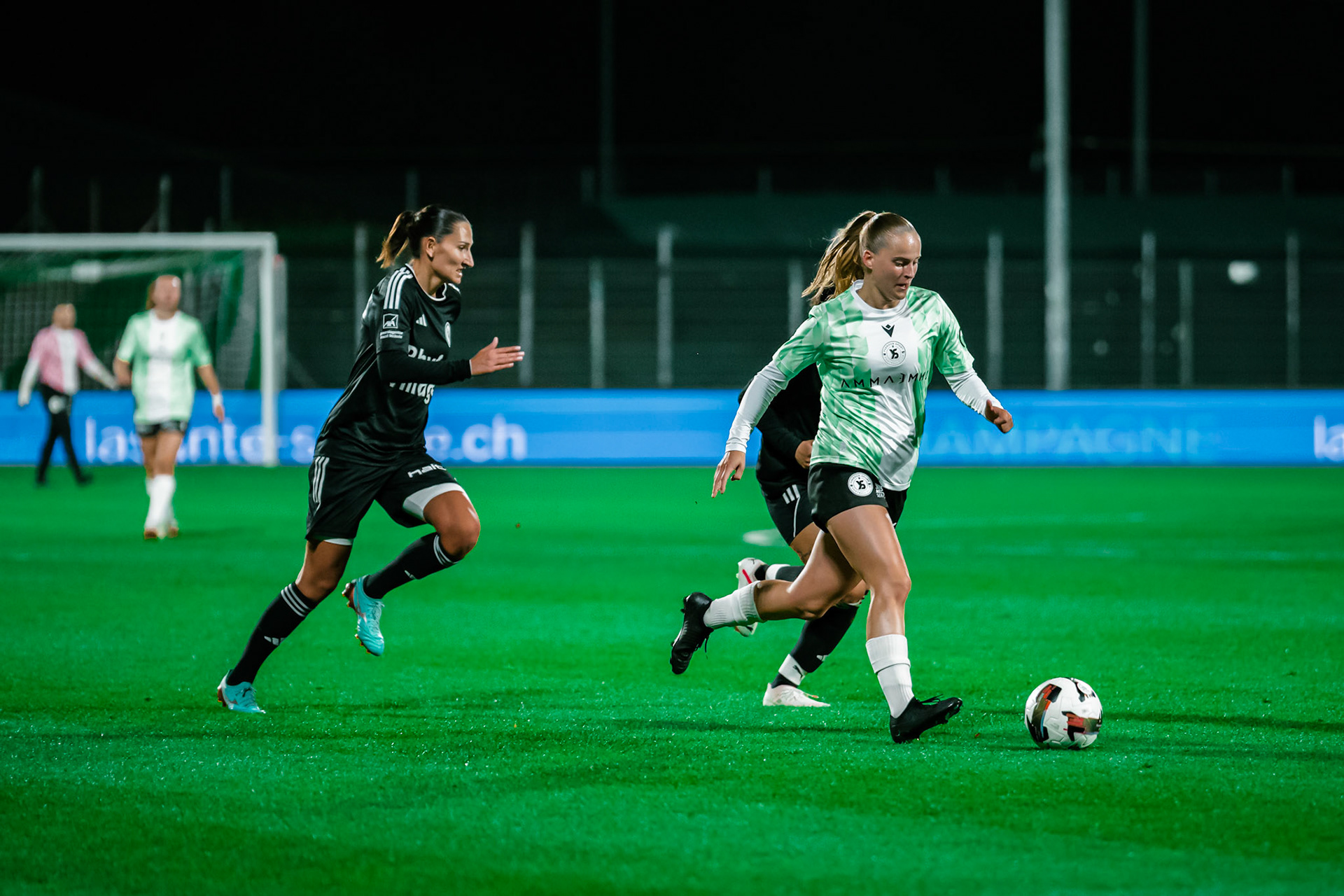 Match de championnat LNB (féminine) opposant Yverdon Sport FC et FC Wil 1900 au Stade Municipal, Yverdon. (Christian António/LibsVisuals.com)