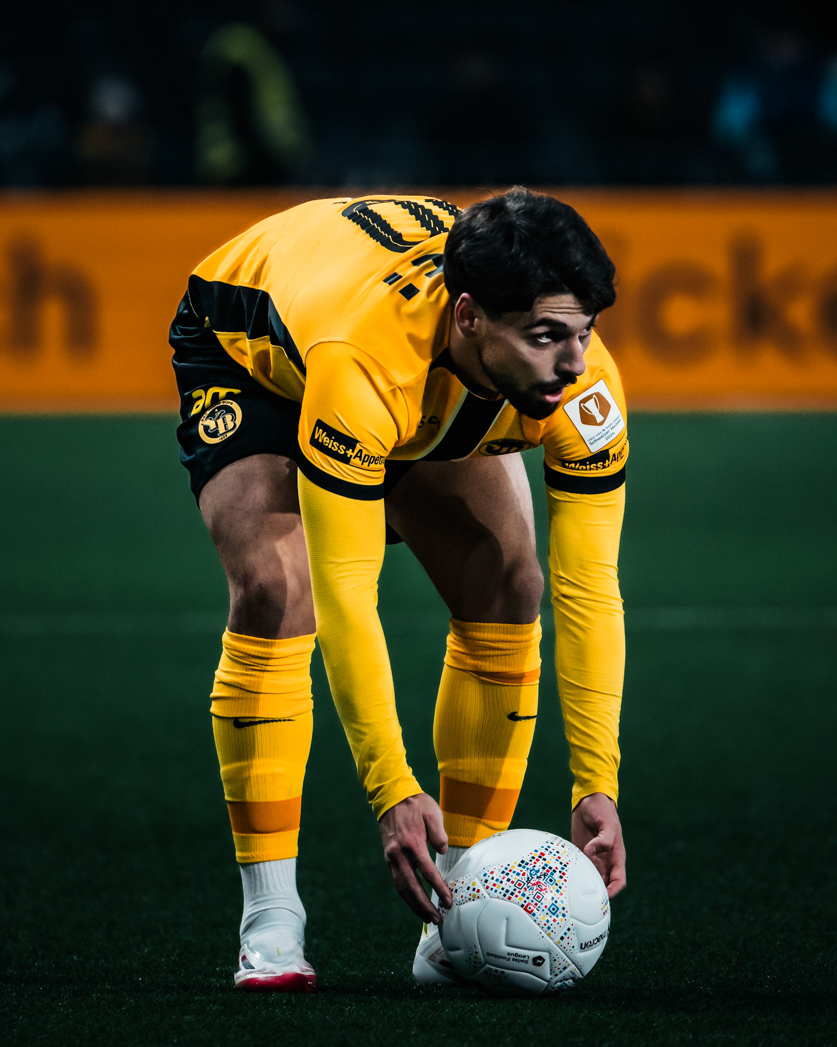 Kastriot Imeri, Milieu du BSC Young Boys lors du match entre BSC Young Boys et FC Winterthur au Stadion Wankdorf. (Christian António/LibsVisuals.com)