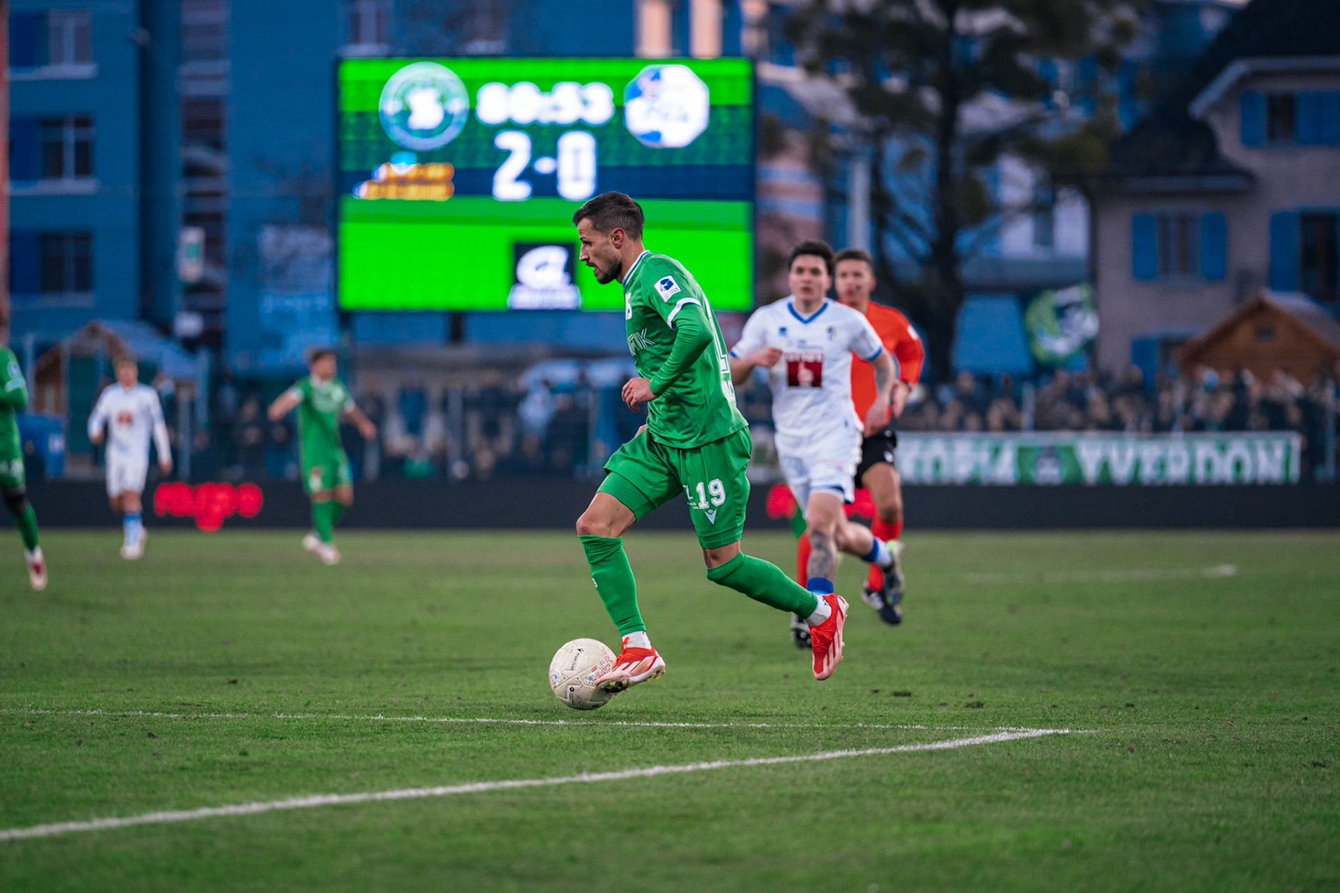 Yverdon Sport FC et FC Luzern au Stade Municipal. (Christian António/LibsVisuals.com)