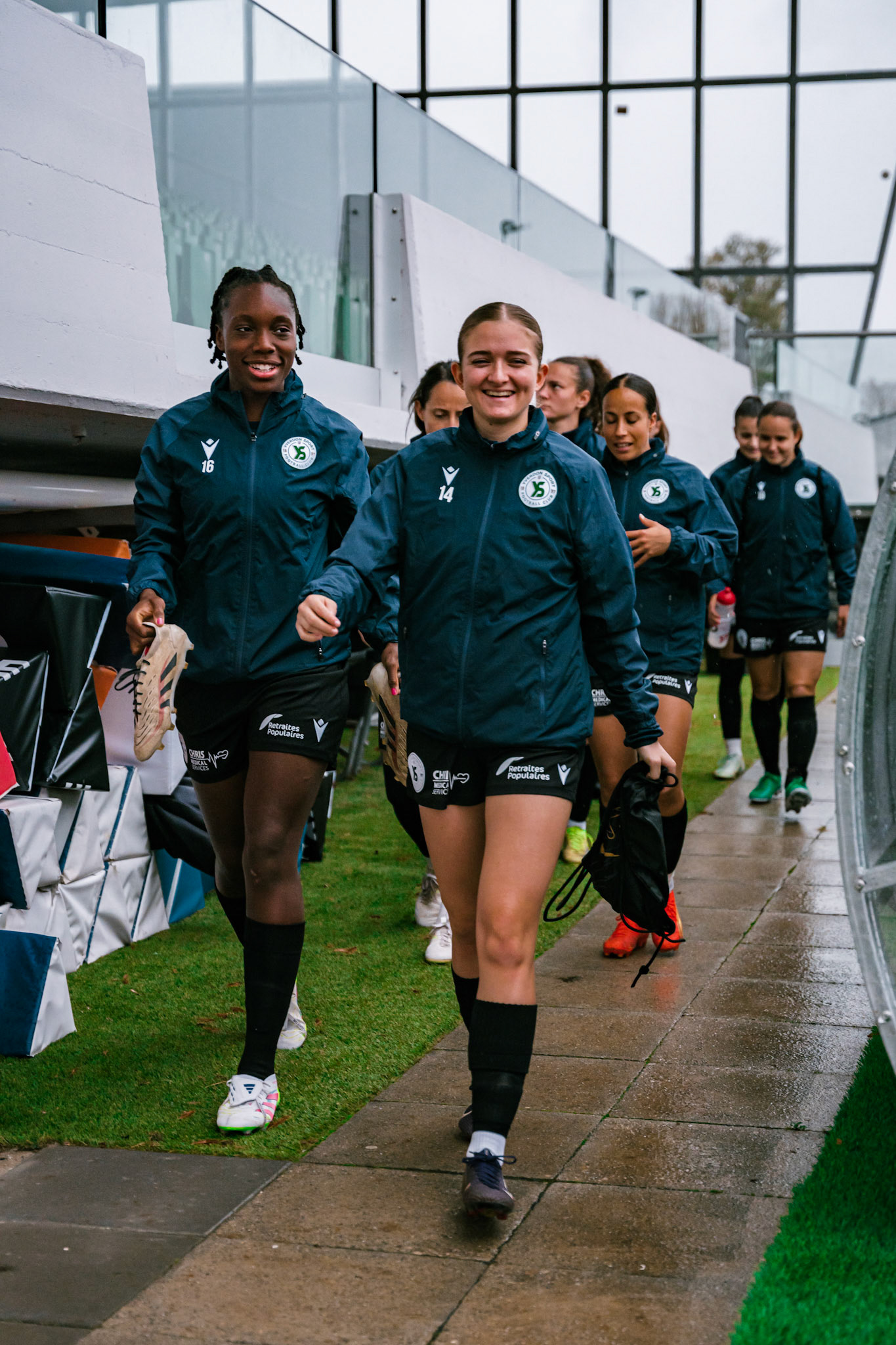 Match de championnat LNB féminine opposant Yverdon Sport FC et le FC Lugano au Stade Municipal, Yverdon-les-Bains. (Christian António / LibsVisuals.com)