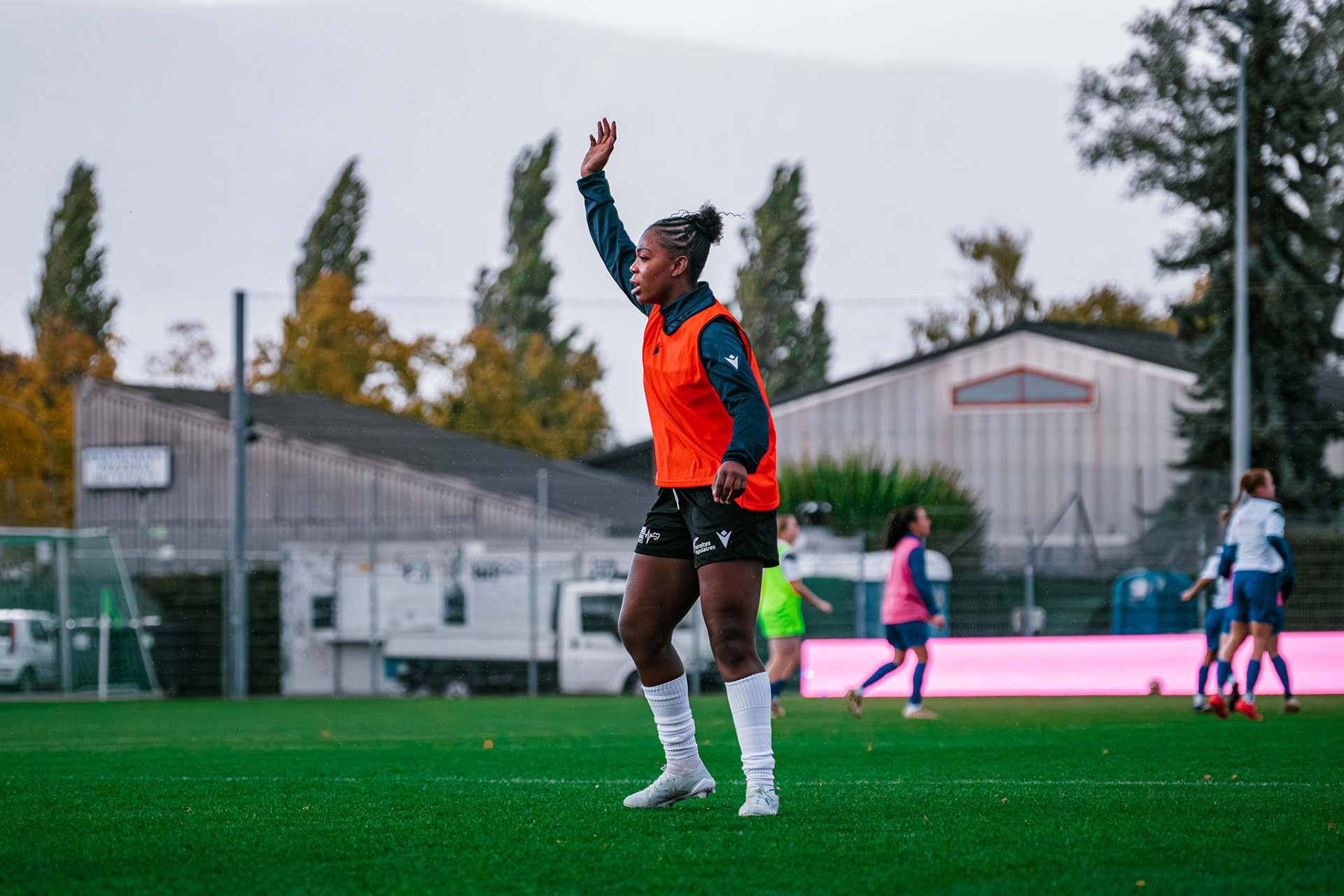 Match championnat LNB féminine opposant Yverdon Sport FC et FC Oerlikon/Polizei ZH 1 au Stade Municipal. (Christian António/LibsVisuals.com)