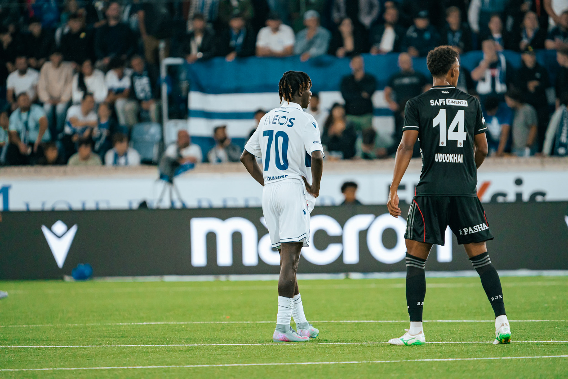 Match aller du tour de barrage de l’UEFA Europa Conference League 2025/26 opposant Lausanne-Sport et le Beşiktaş JK au Stade de la Tuilière. (Christian António/LibsVisuals.com)