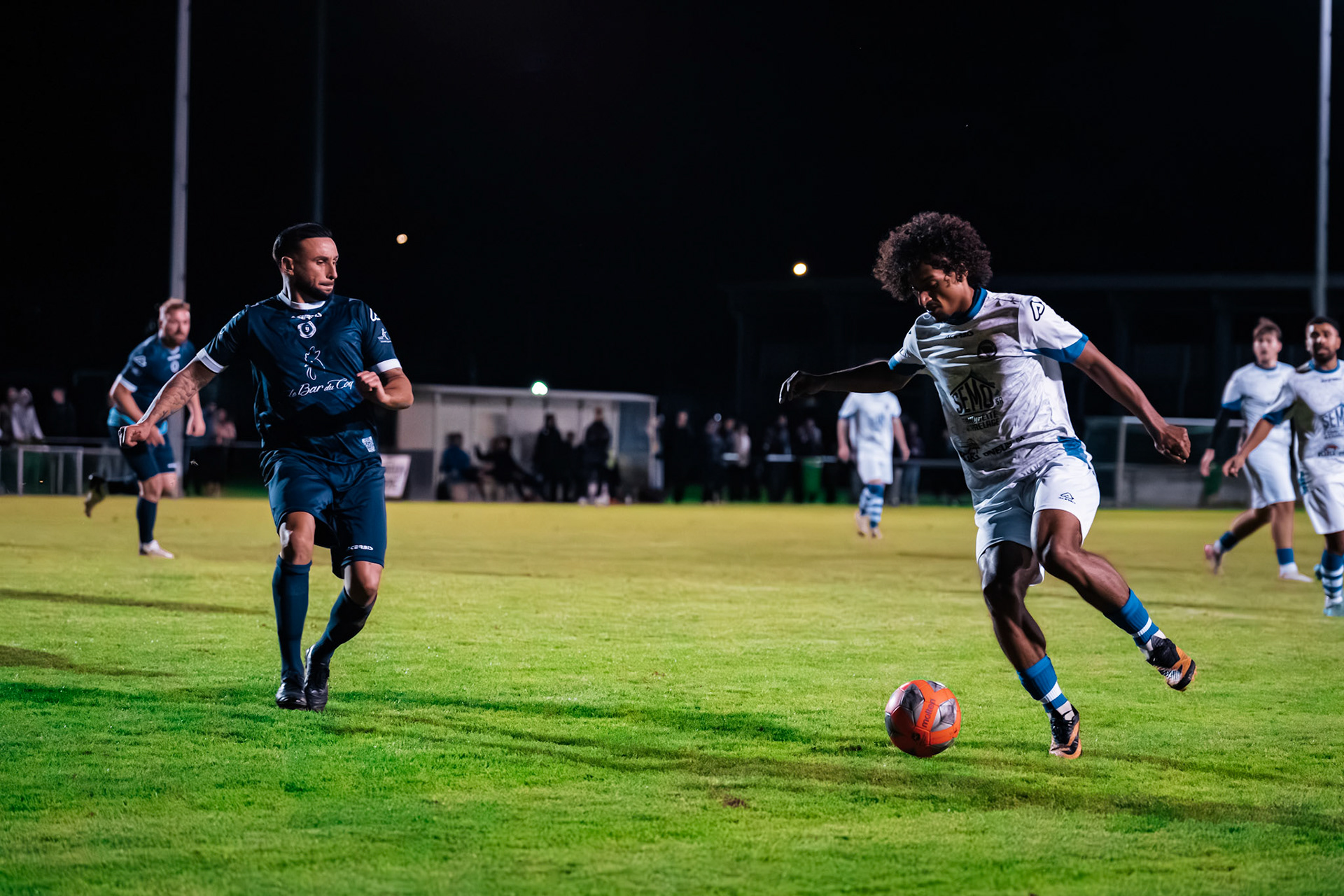 Match de championnat 3e ligue (Groupe 3) opposant le FC Azzurri Yverdon I au FC Bosna Yverdon I, au Stade Municipal, Yverdon. (Christian António/LibsVisuals.com)
