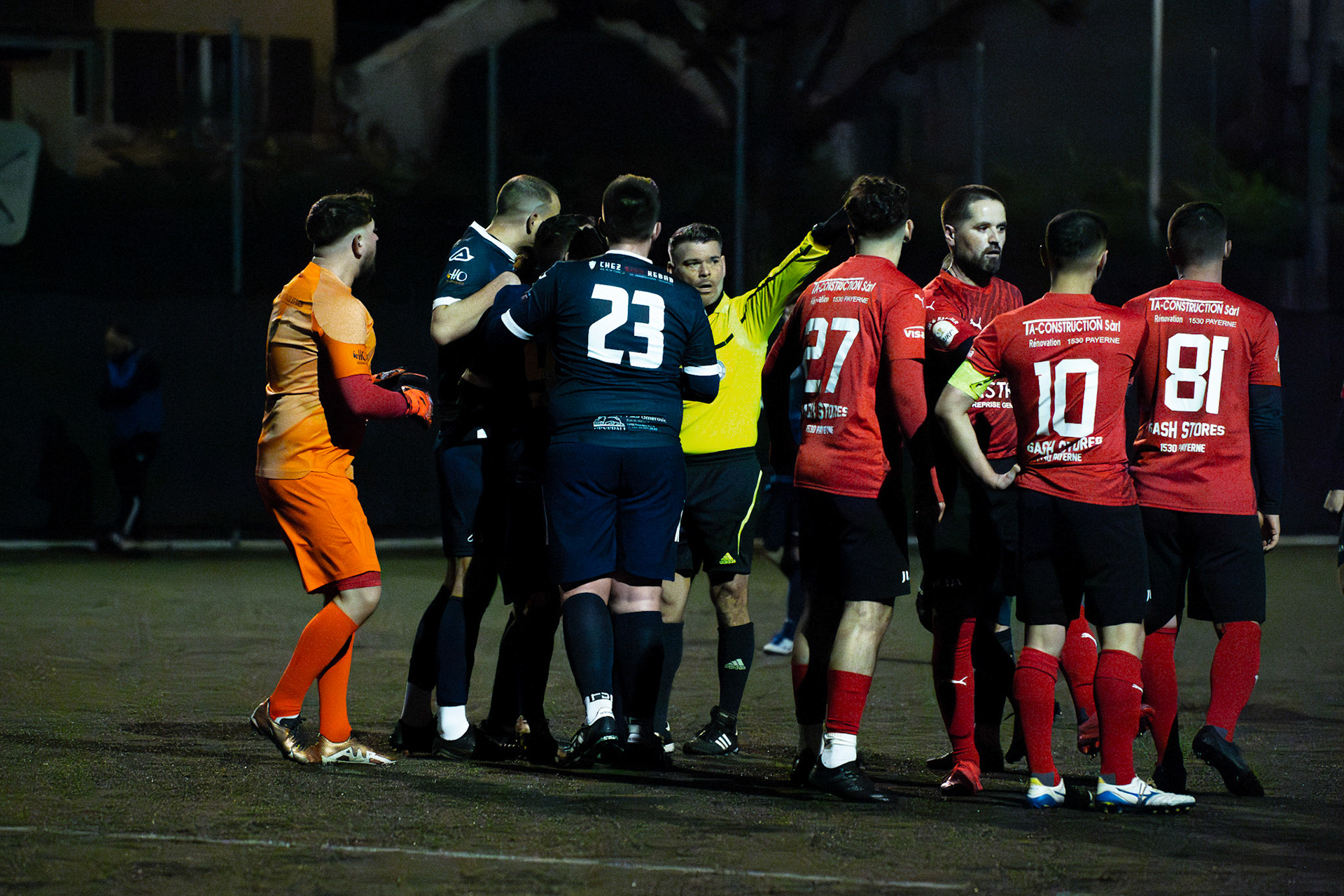 Match 3ème Ligue Iliria Payerne - Azzurri Yverdon au Stade Municipal à Payerne