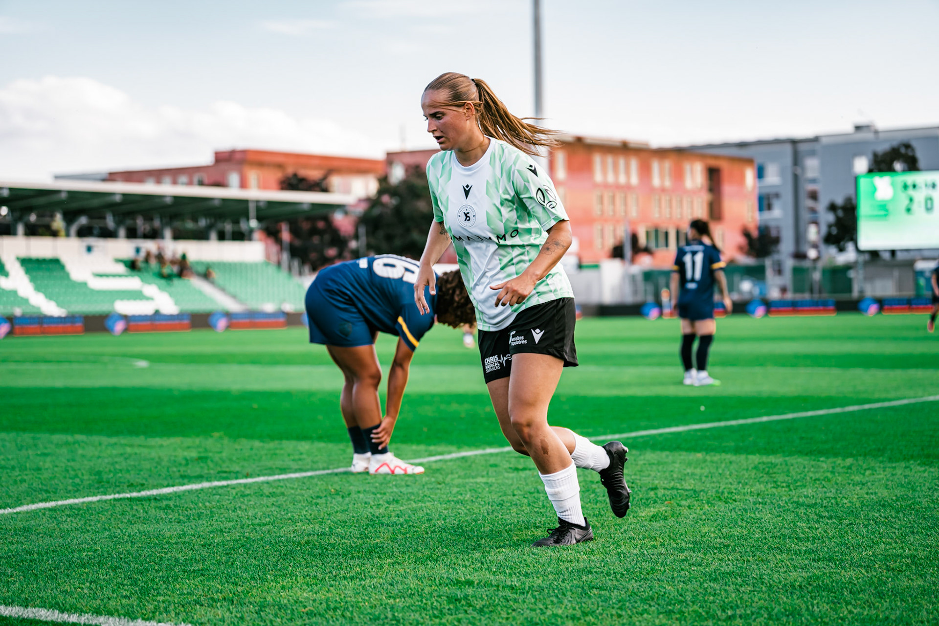 Match championnat LNB féminine opposant Yverdon Sport FC et FC Schlieren au Stade Municipal. (Christian António/LibsVisuals.com)