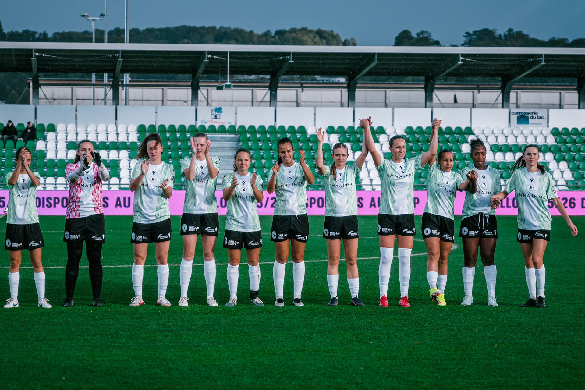 Match championnat LNB féminine opposant Yverdon Sport FC et FC Oerlikon/Polizei ZH 1 au Stade Municipal. (Christian António/LibsVisuals.com)