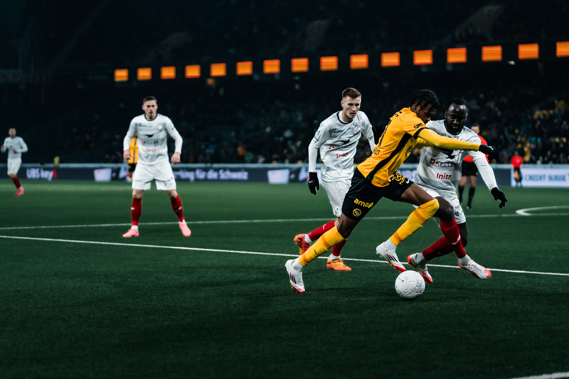 Alan Virginius, Attaquant du BSC Young Boys lors du match entre BSC Young Boys et FC Winterthur au Stadion Wankdorf. (Christian António/LibsVisuals.com)