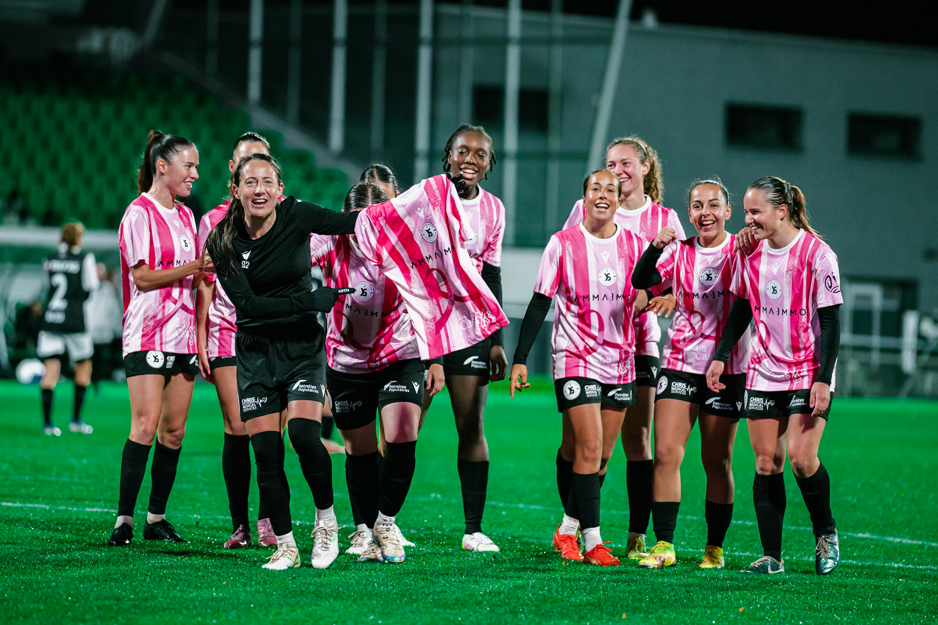Match de championnat LNB féminine opposant Yverdon Sport FC et le FC Lugano au Stade Municipal, Yverdon-les-Bains. (Christian António / LibsVisuals.com)
