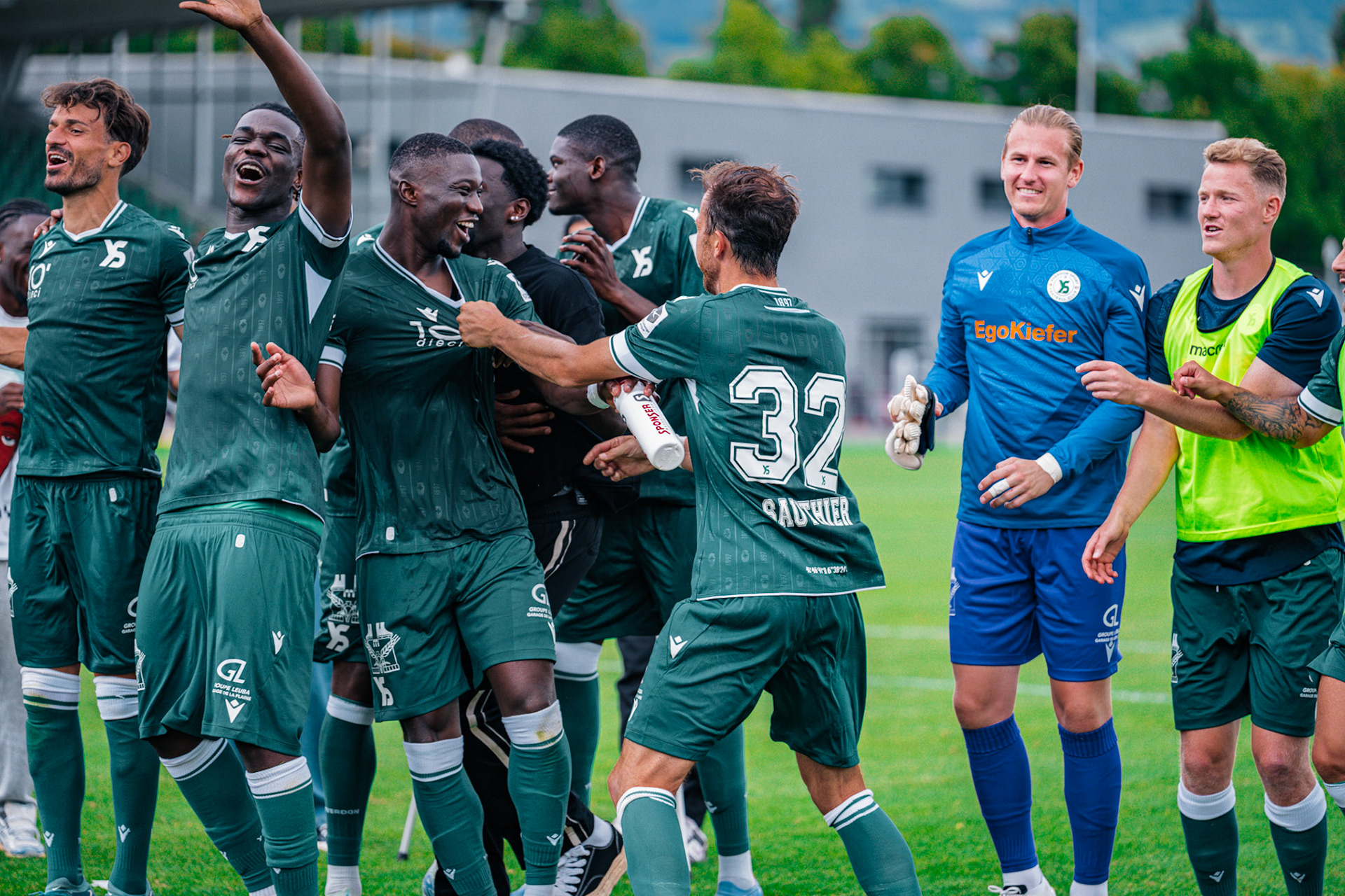 Match opposant Yverdon Sport FC face au Stade Lausanne Ouchy au Stade Municipal. (Christian António/LibsVisuals.com)
