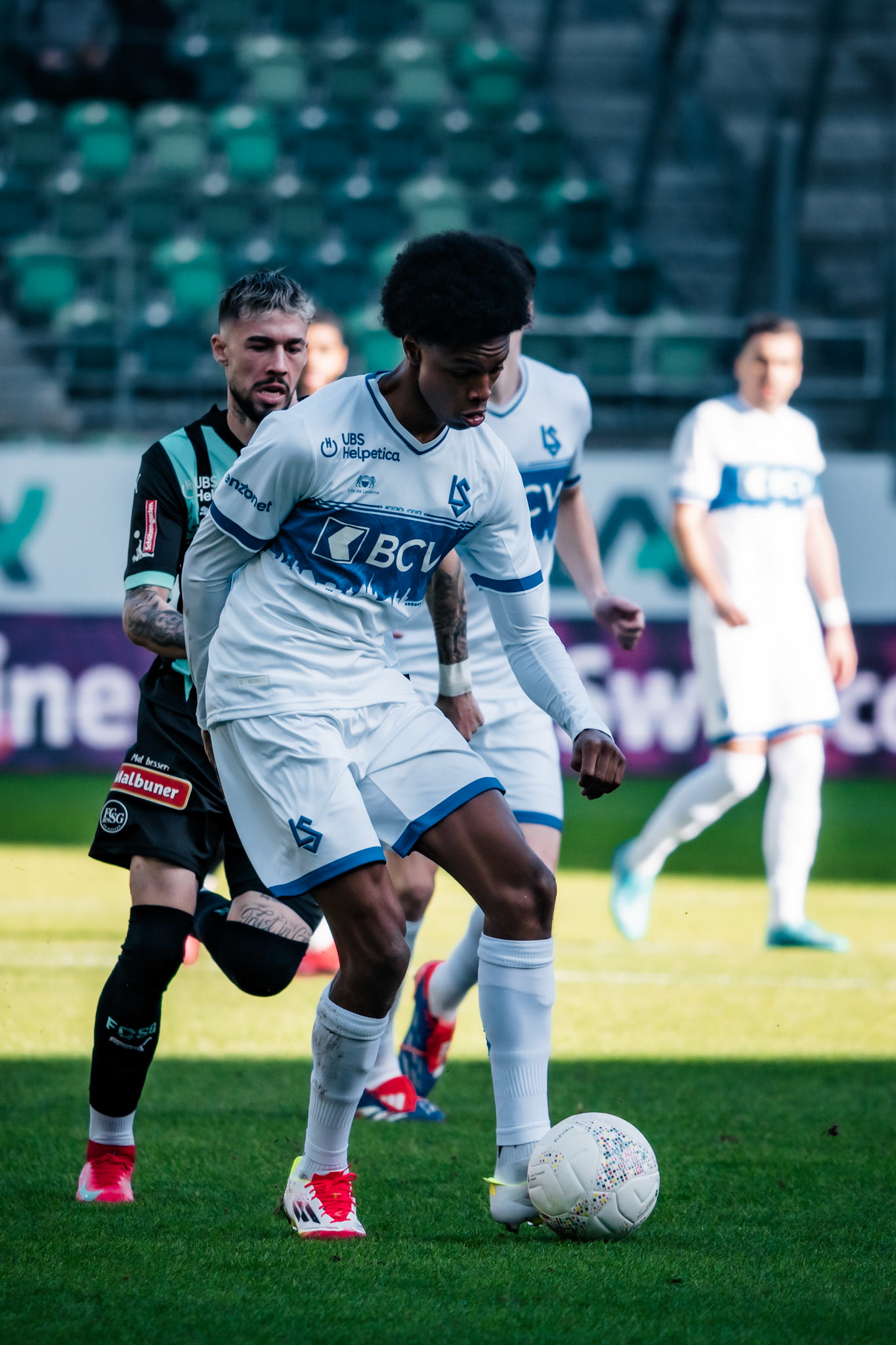 FC Saint-Gall 1879 et Lausanne-Sport FC au Kybunpark. (Christian António/LibsVisuals.com)