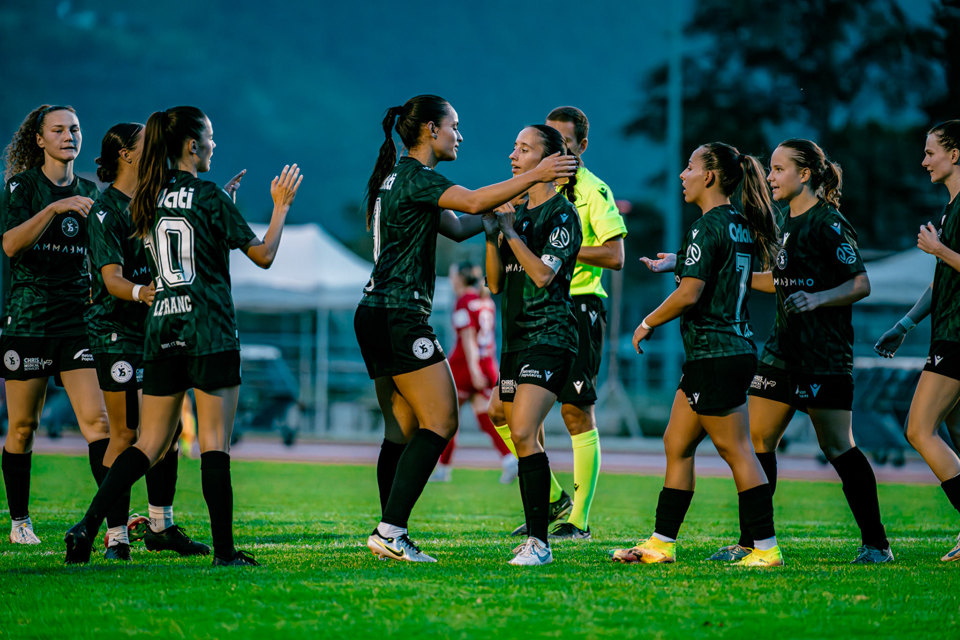 Match de championnat LNB (féminine) opposant le FC Sion Féminin à Yverdon Sport FC à l’Ancien Stand, Sion. (Christian António/LibsVisuals.com)