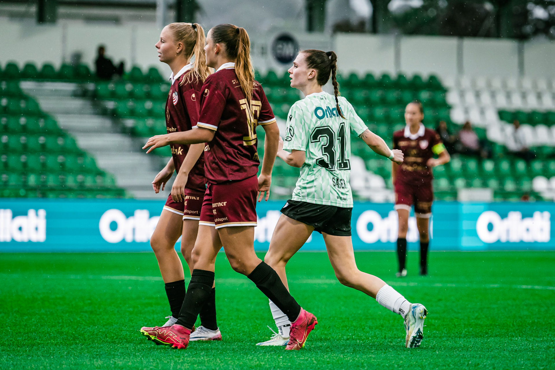 Match championnat LNB féminine opposant Yverdon Sport FC et FC Solothurn Frauen au Stade Municipal. (Christian António/LibsVisuals.com)