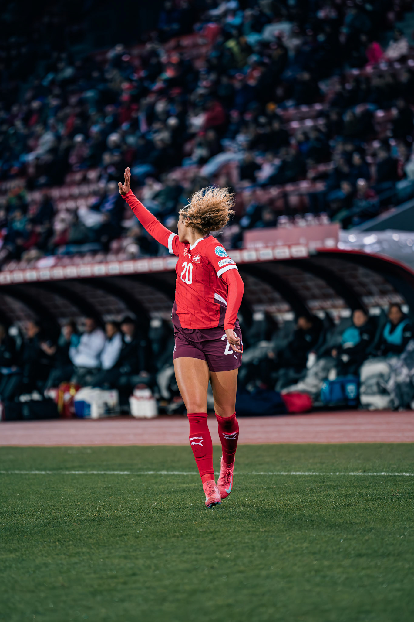 UEFA Women's Nations League Suisse - Islande au Stadion Letzigrund. (Christian António/LibsVisuals.com)