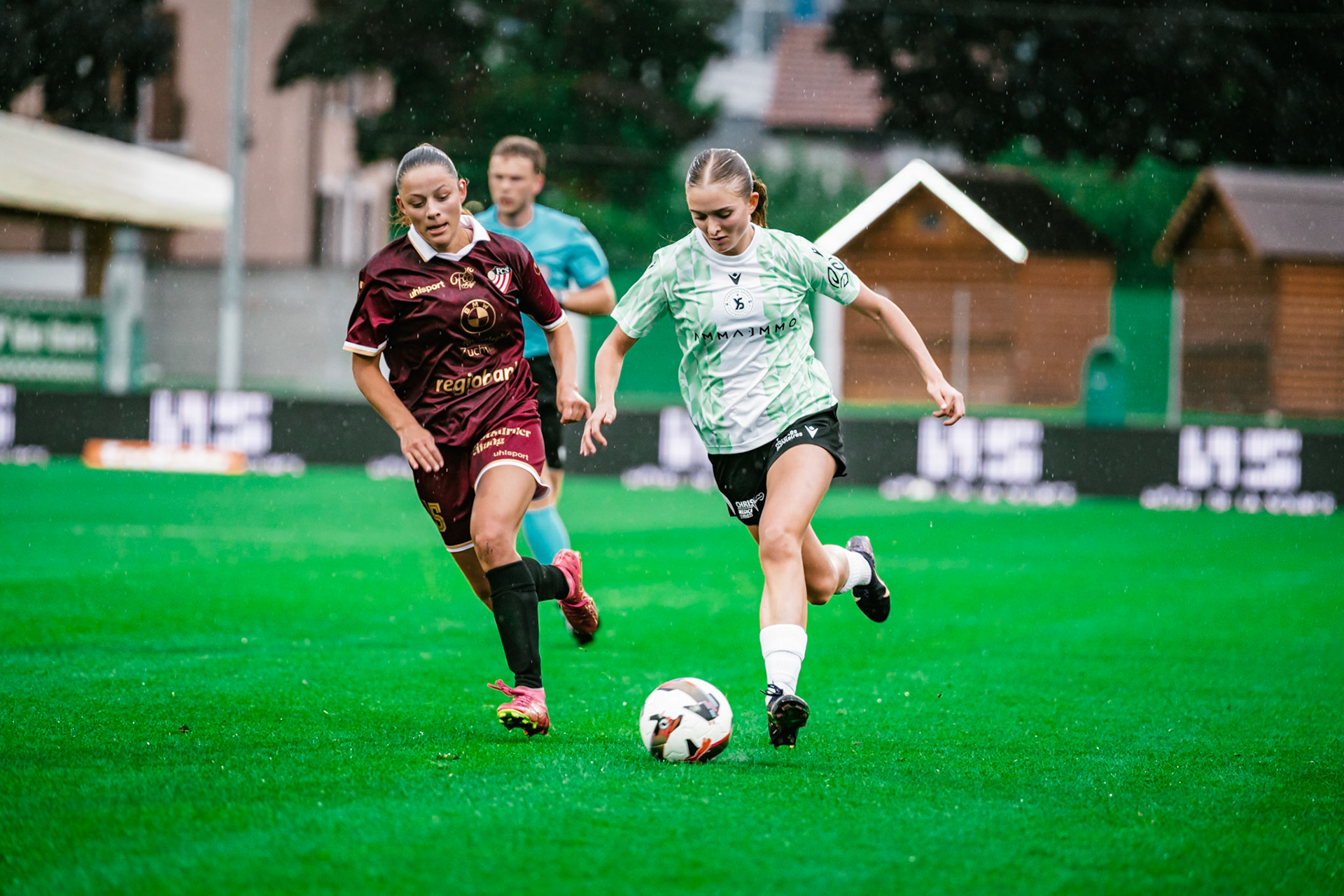 Match championnat LNB féminine opposant Yverdon Sport FC et FC Solothurn Frauen au Stade Municipal. (Christian António/LibsVisuals.com)
