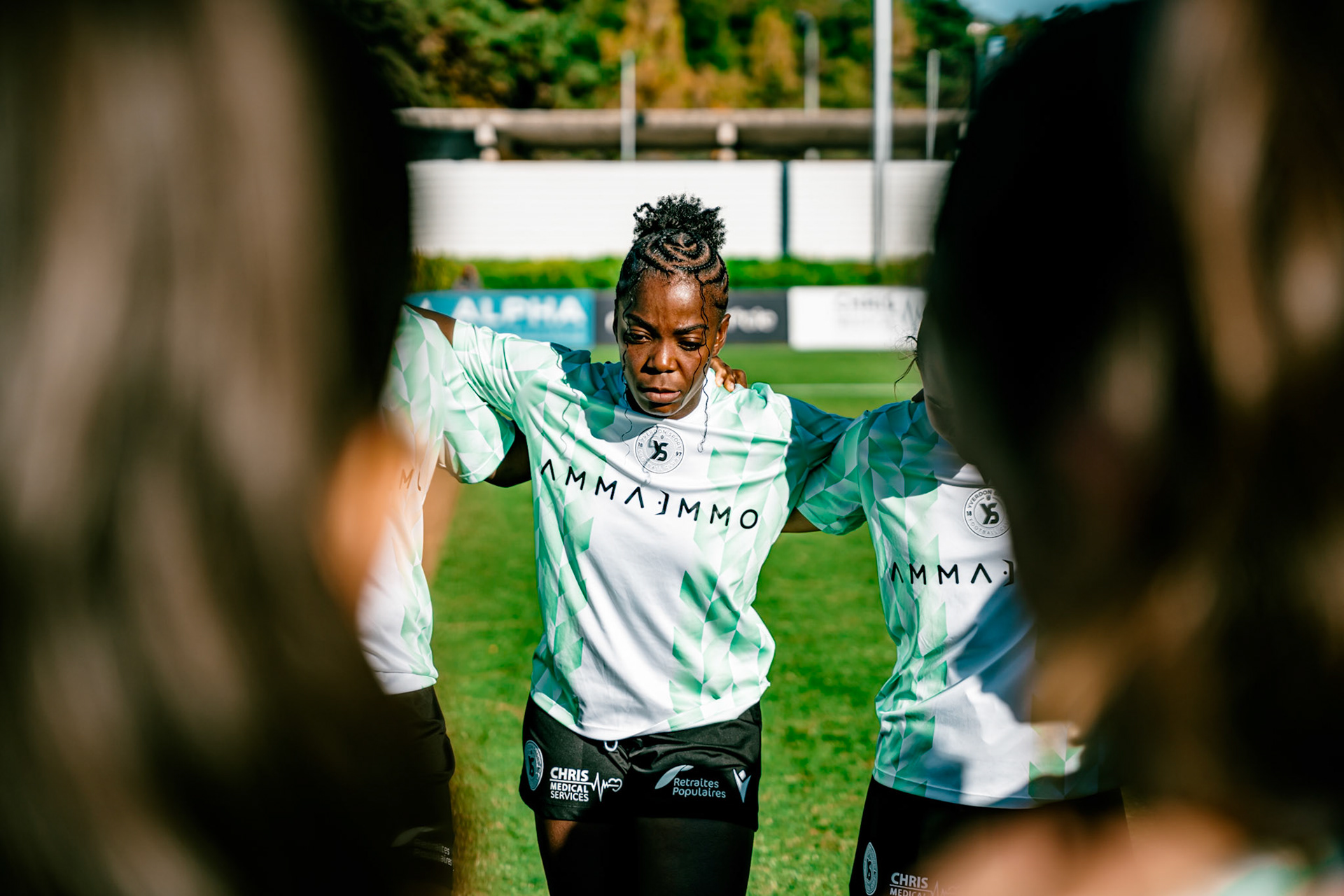 Match de championnat LNB (féminine) opposant l’Etoile Carouge FC à Yverdon Sport FC au Stade de la Fontenette à Carouge. (Christian António/LibsVisuals.com)
