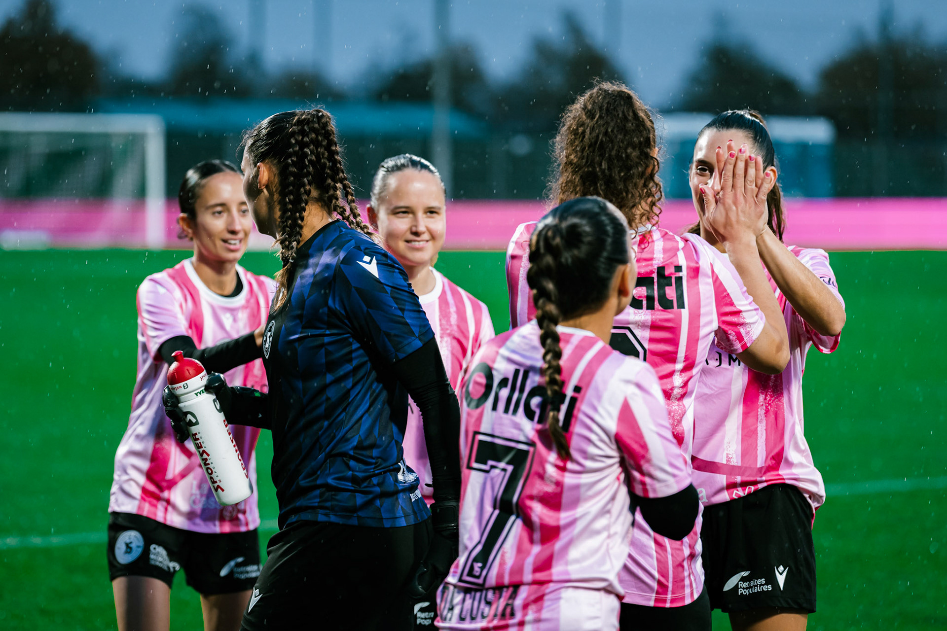 Match de championnat LNB féminine opposant Yverdon Sport FC et le FC Lugano au Stade Municipal, Yverdon-les-Bains. (Christian António / LibsVisuals.com)