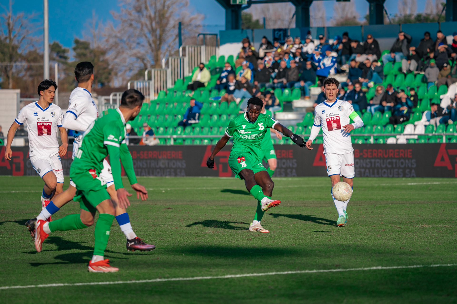 Yverdon Sport FC et FC Luzern au Stade Municipal. (Christian António/LibsVisuals.com)