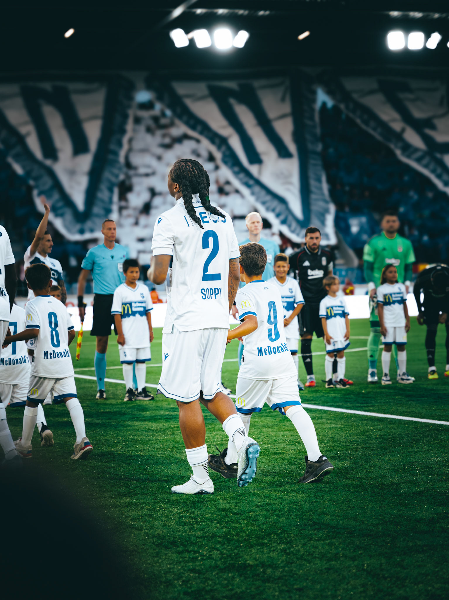 Match aller du tour de barrage de l’UEFA Europa Conference League 2025/26 opposant Lausanne-Sport et le Beşiktaş JK au Stade de la Tuilière. (Christian António/LibsVisuals.com)