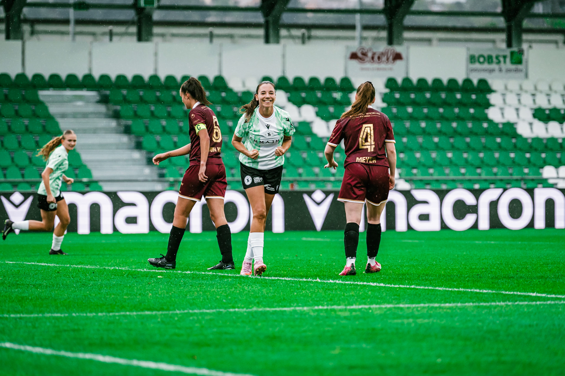 Match championnat LNB féminine opposant Yverdon Sport FC et FC Solothurn Frauen au Stade Municipal. (Christian António/LibsVisuals.com)