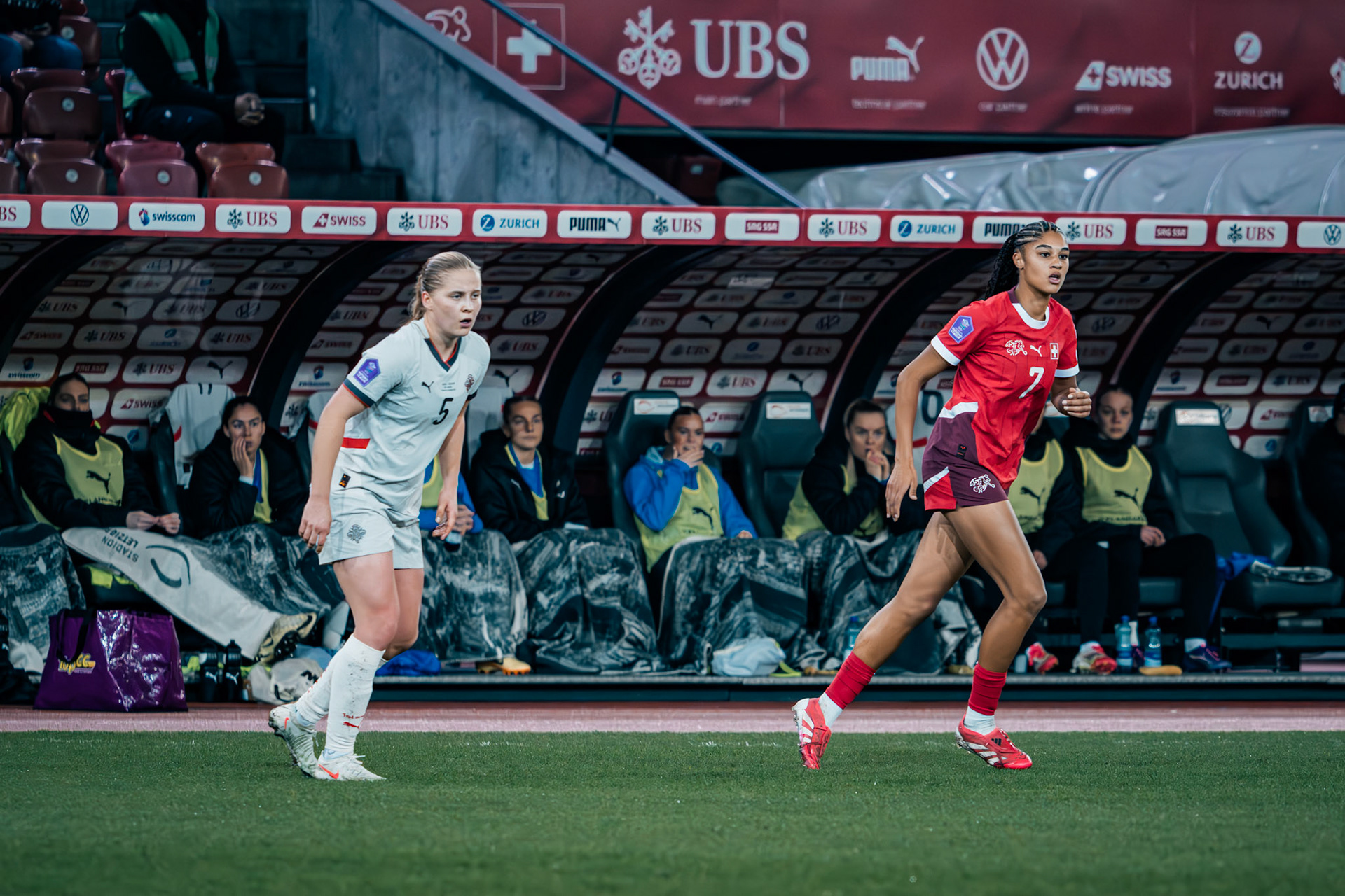 UEFA Women's Nations League Suisse - Islande au Stadion Letzigrund. (Christian António/LibsVisuals.com)