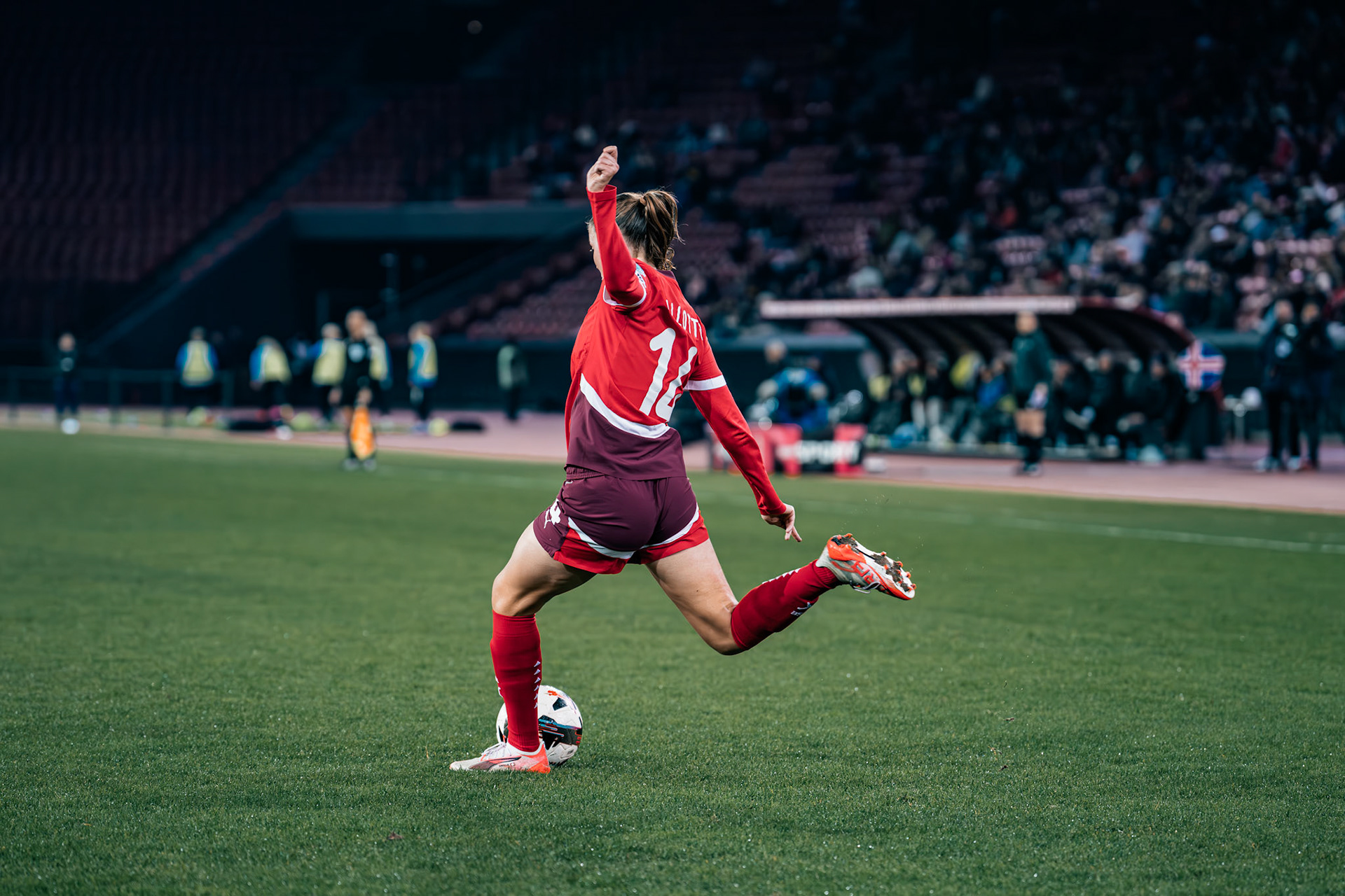 UEFA Women's Nations League Suisse - Islande au Stadion Letzigrund. (Christian António/LibsVisuals.com)