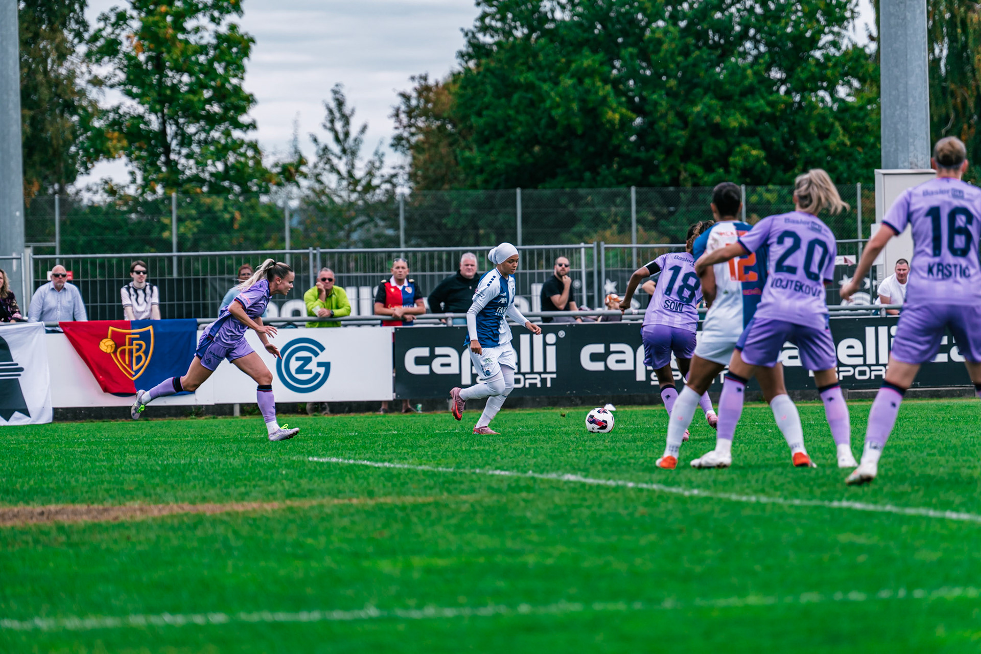 Match de l’AXA Women’s Super League opposant GC Frauenfussball et FC Basel 1893 au GC/Campus, Niederhasli (Platz 1). (Christian António/LibsVisuals.com)