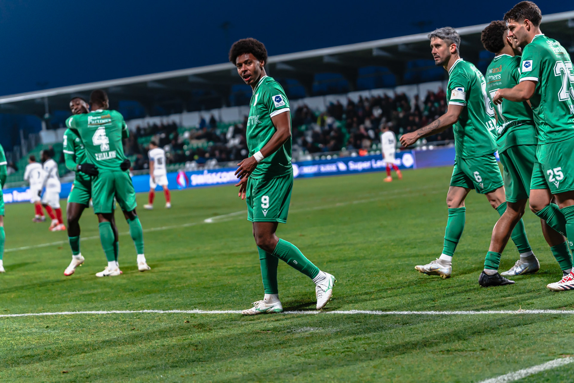 Yverdon Sport FC et FC Winterthur au Stade Municipal. (Christian António/LibsVisuals.com)