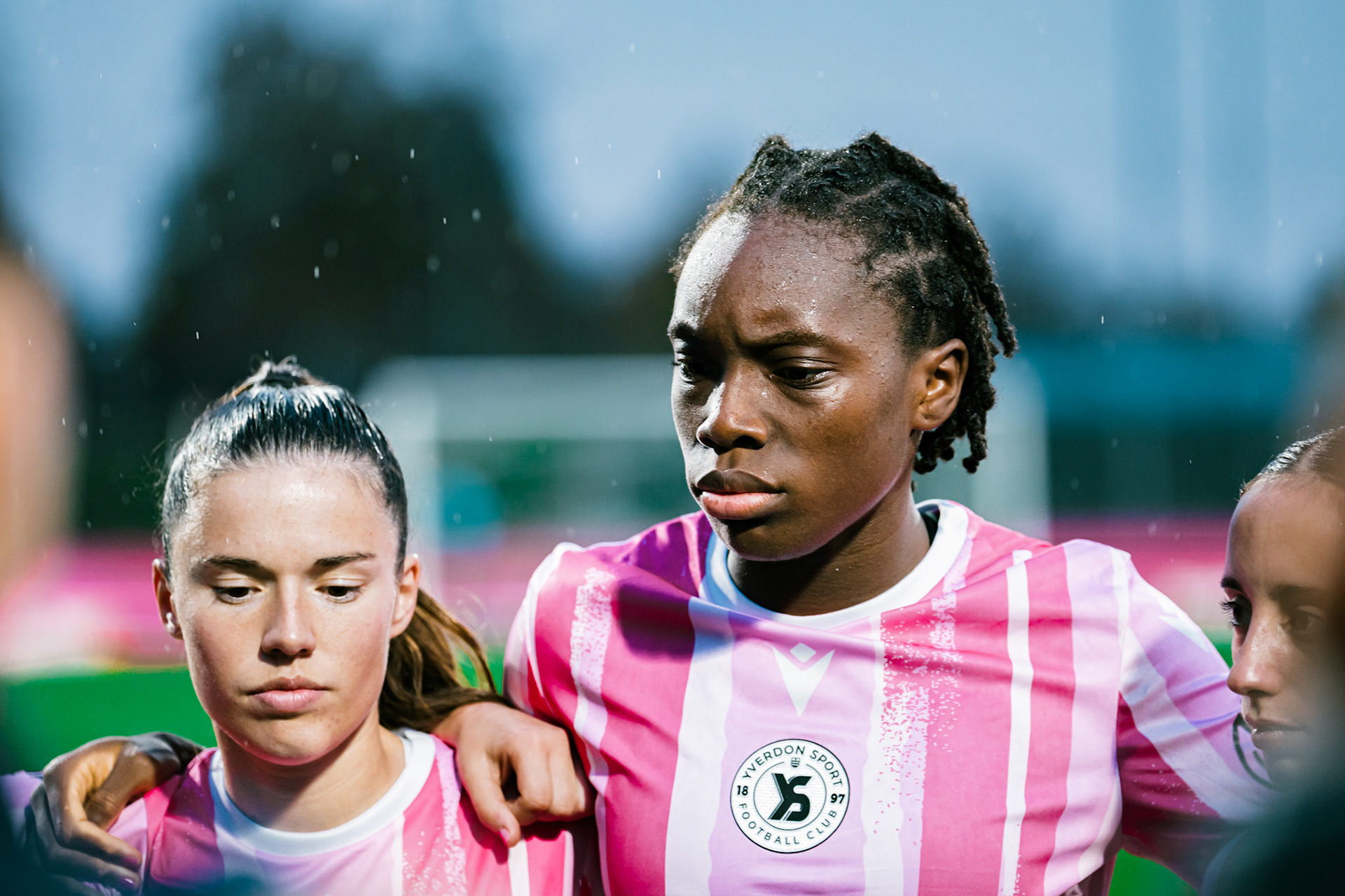 Match de championnat LNB féminine opposant Yverdon Sport FC et le FC Lugano au Stade Municipal, Yverdon-les-Bains. (Christian António / LibsVisuals.com)