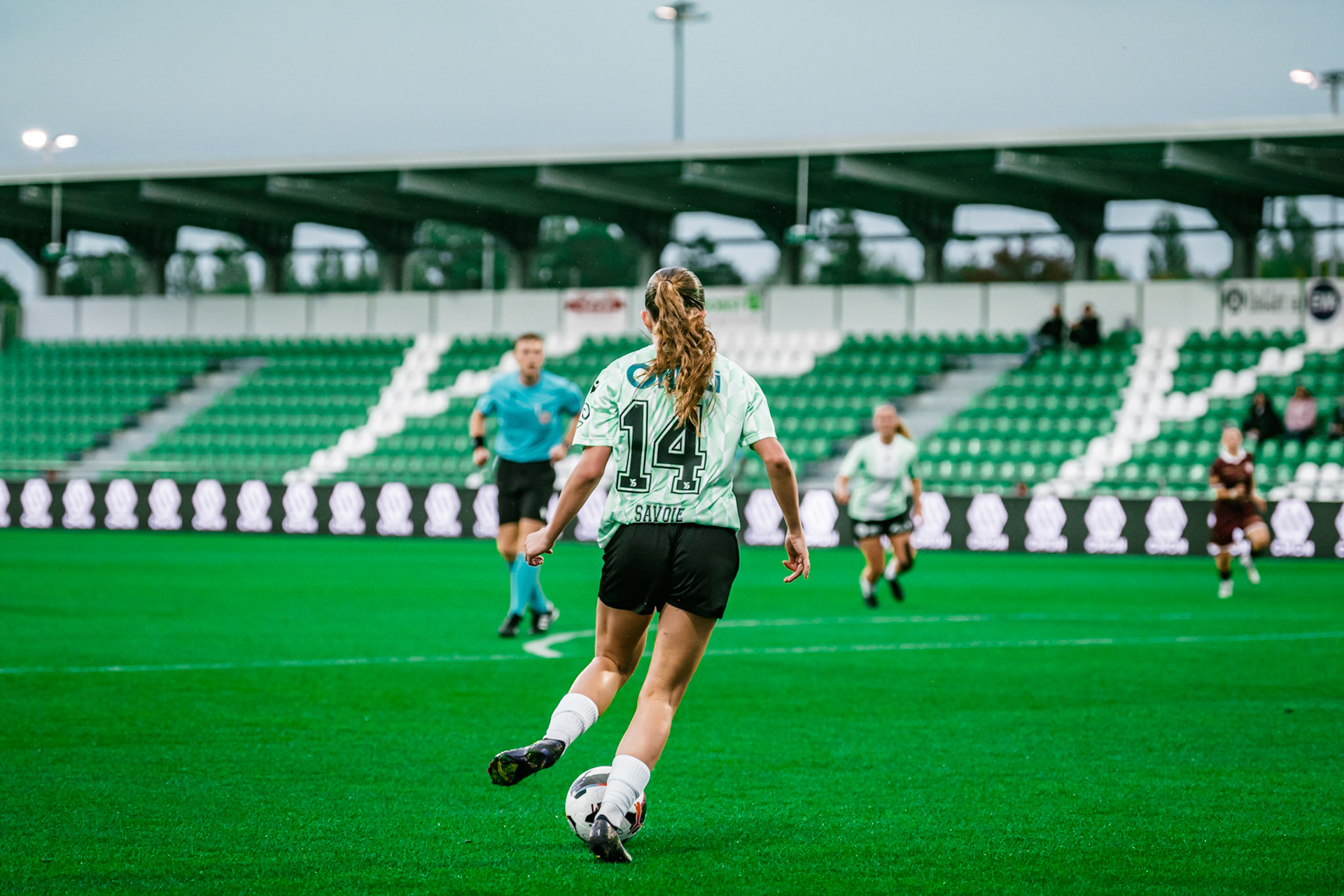Match championnat LNB féminine opposant Yverdon Sport FC et FC Solothurn Frauen au Stade Municipal. (Christian António/LibsVisuals.com)