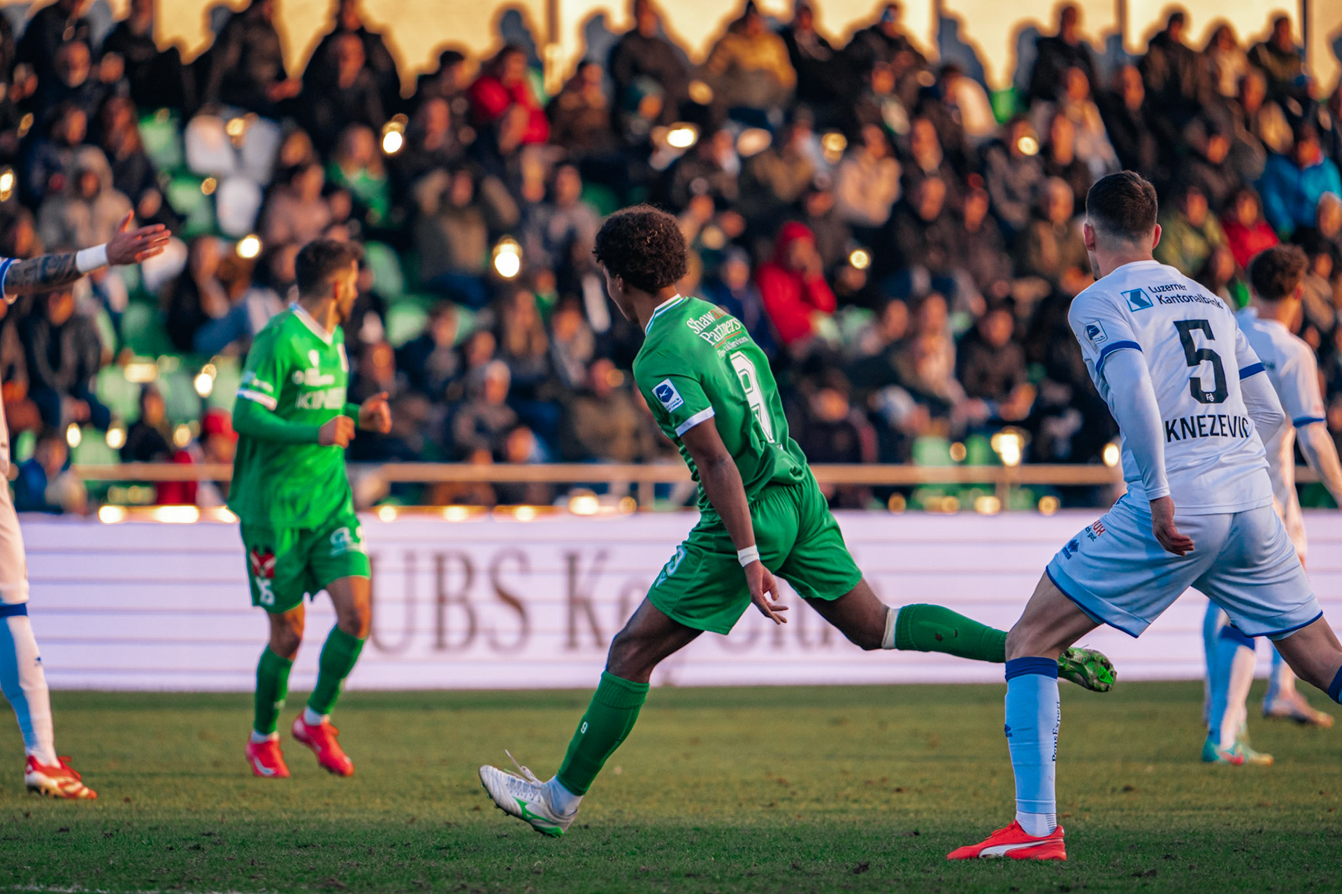 Yverdon Sport FC et FC Luzern au Stade Municipal. (Christian António/LibsVisuals.com)