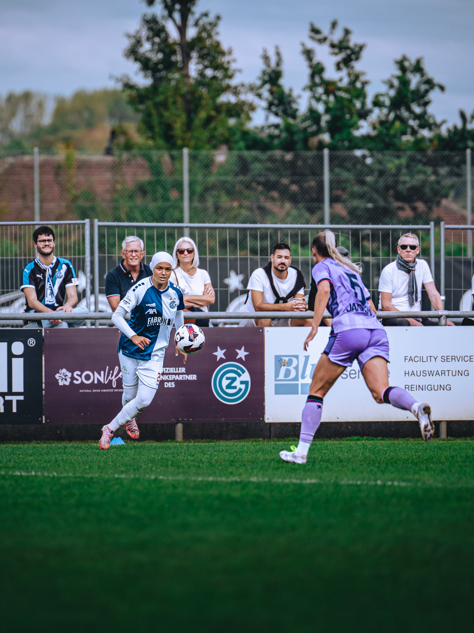 Match de l’AXA Women’s Super League opposant GC Frauenfussball et FC Basel 1893 au GC/Campus, Niederhasli (Platz 1). (Christian António/LibsVisuals.com)
