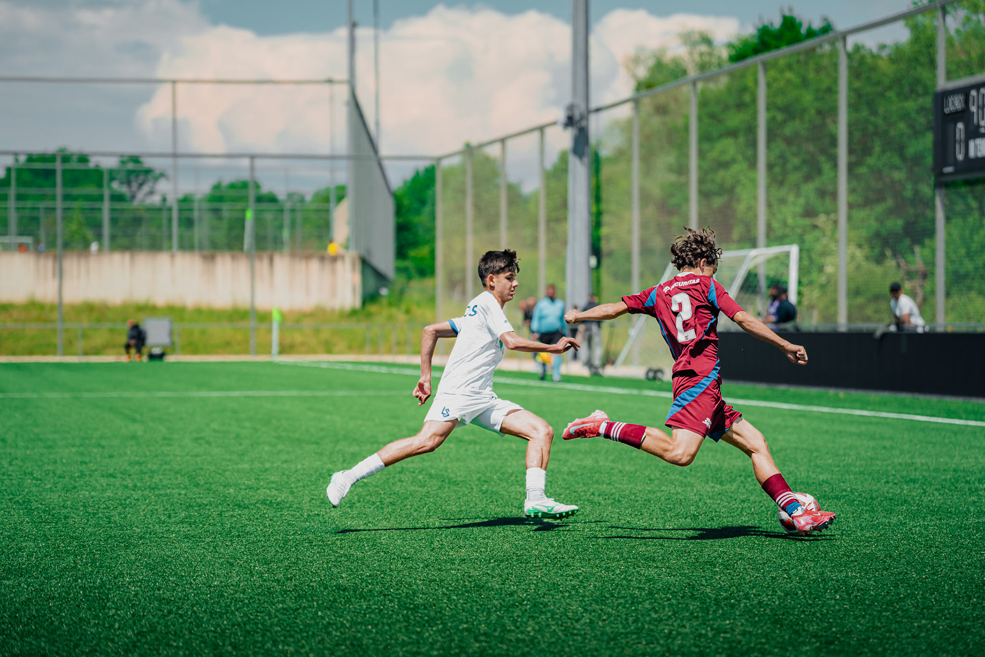FC Lausanne-Sport M-17 et Servette FC M-17 au Centre sportif+ Stade de la Tuilière. (Christian António/LibsVisuals.com)