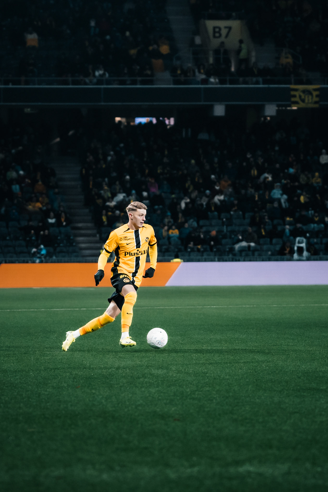 Lewin Blum, Défenseur du BSC Young Boys lors du match entre BSC Young Boys et FC Winterthur au Stadion Wankdorf. (Christian António/LibsVisuals.com)
