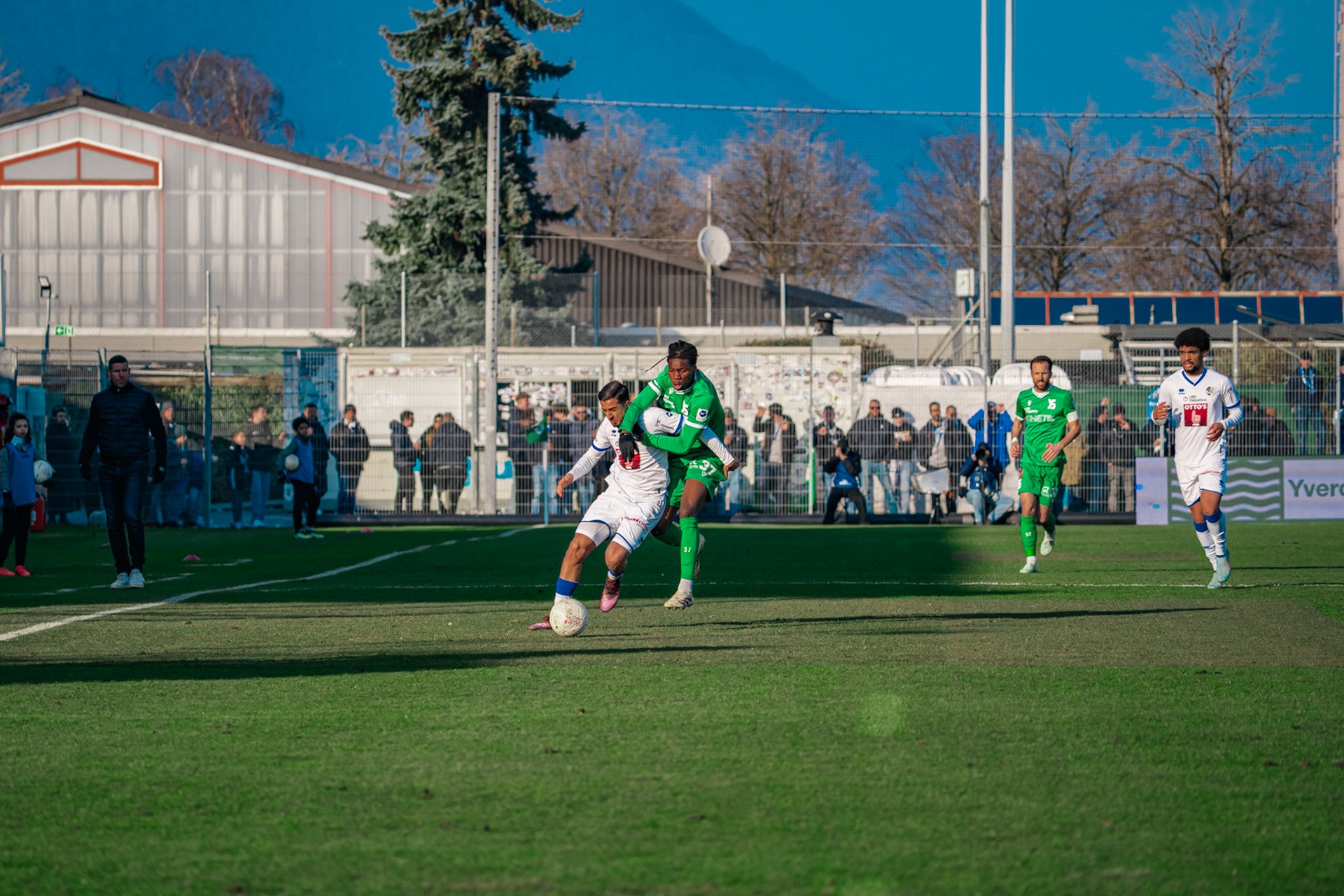 Yverdon Sport FC et FC Luzern au Stade Municipal. (Christian António/LibsVisuals.com)